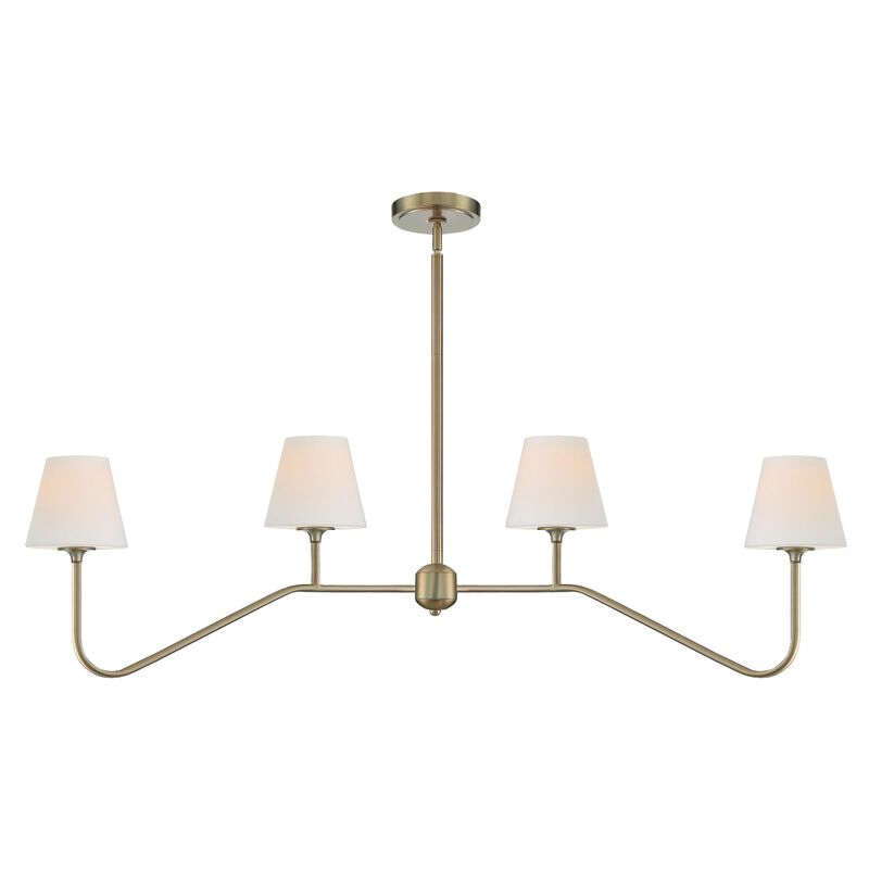 Keenan Medium Linear Chandelier by Crystorama