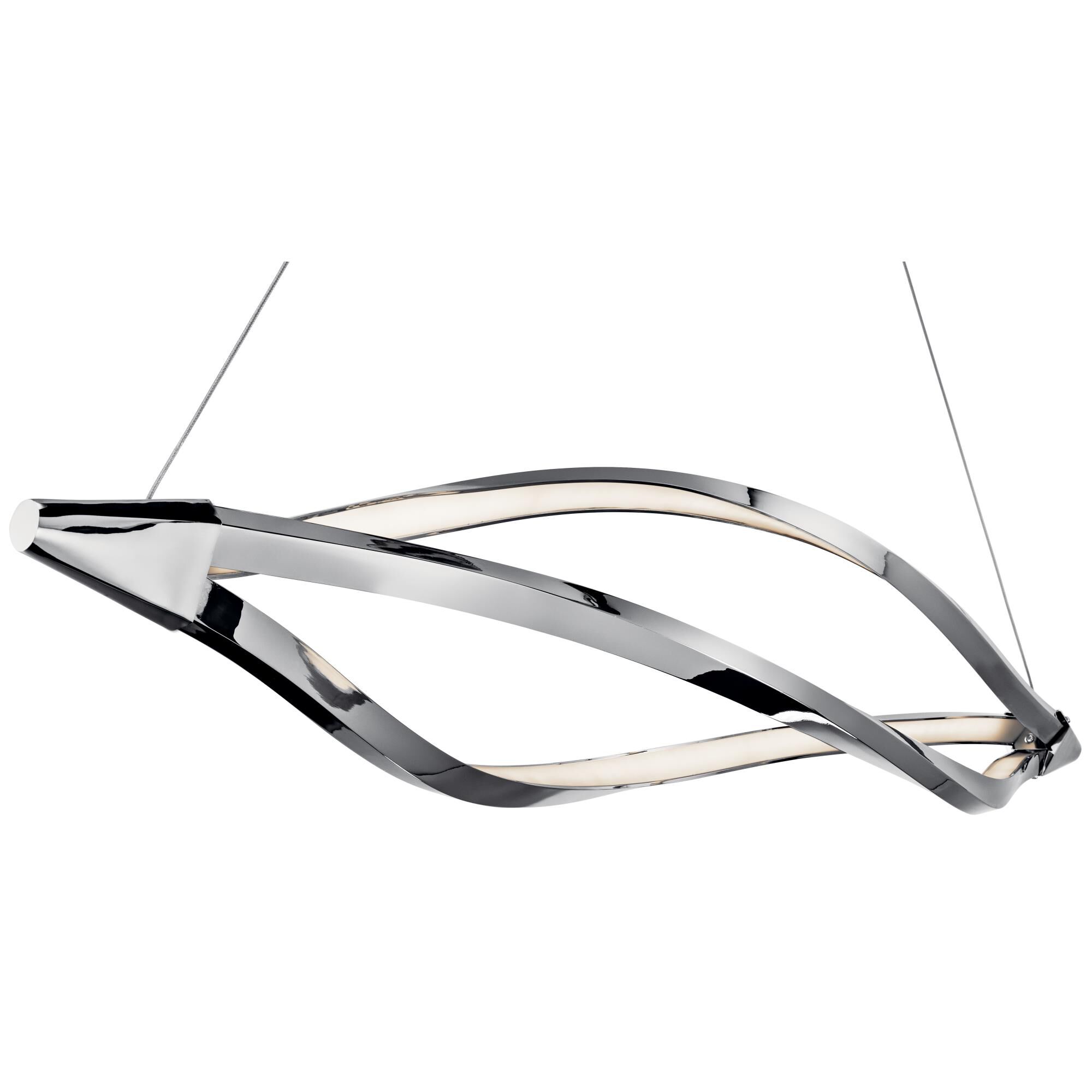 Shown in Chrome finish and Clear Etched Acrylic shade