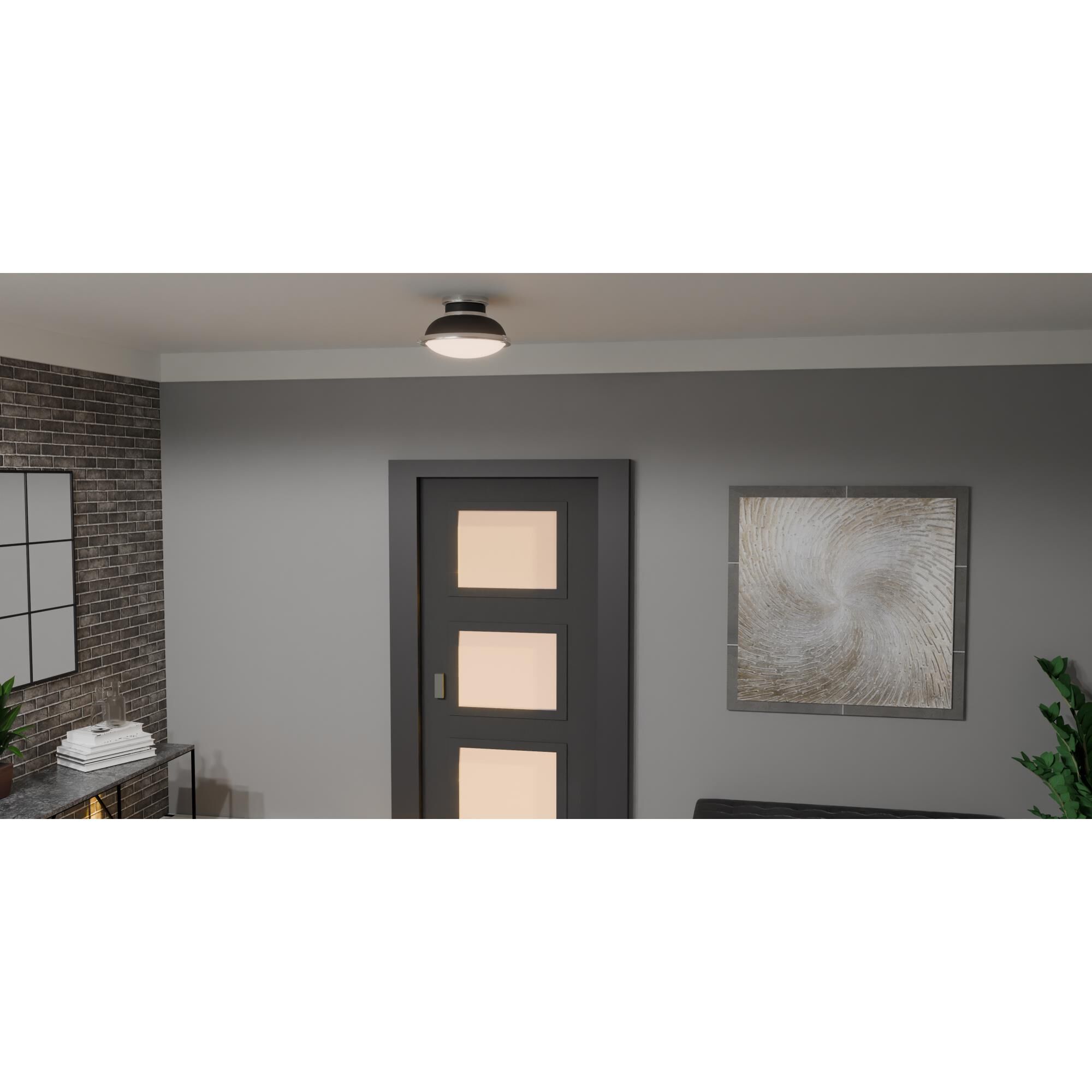 14 Inch 2 Light Flush Mount by Quoizel