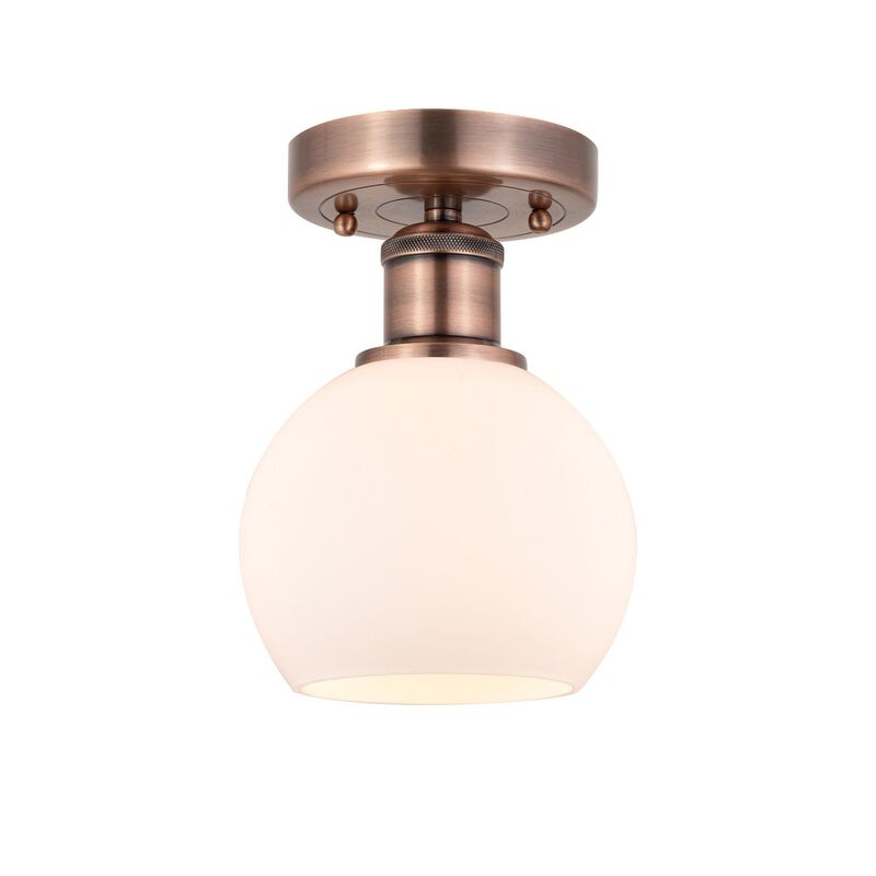 Bruno Marashlian Athens 6 Inch 1 Light Semi Flush Mount by Innovations Lighting
