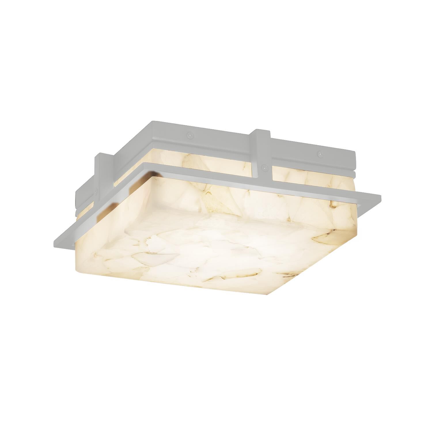 Alabaster Rocks 10 Inch 1 Light LED Outdoor Flush Mount by Justice Design Group