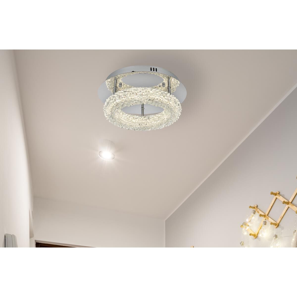 Bowen 14 Inch Semi Flush Mount by Elegant Lighting