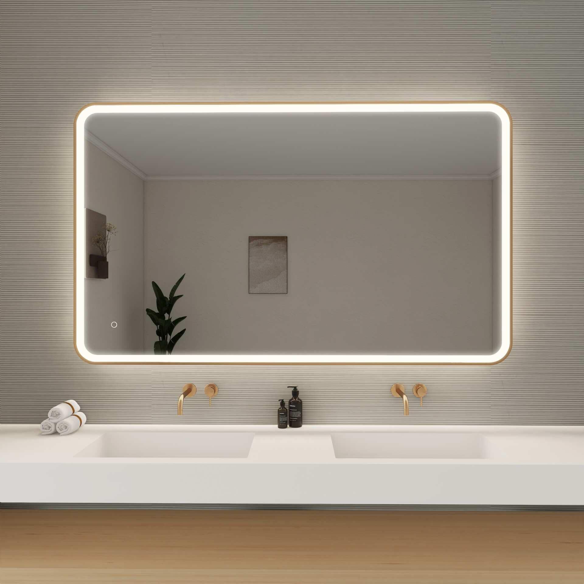 Harmoni 60 Inch Round LED Lighted Mirror by Elegant Decor