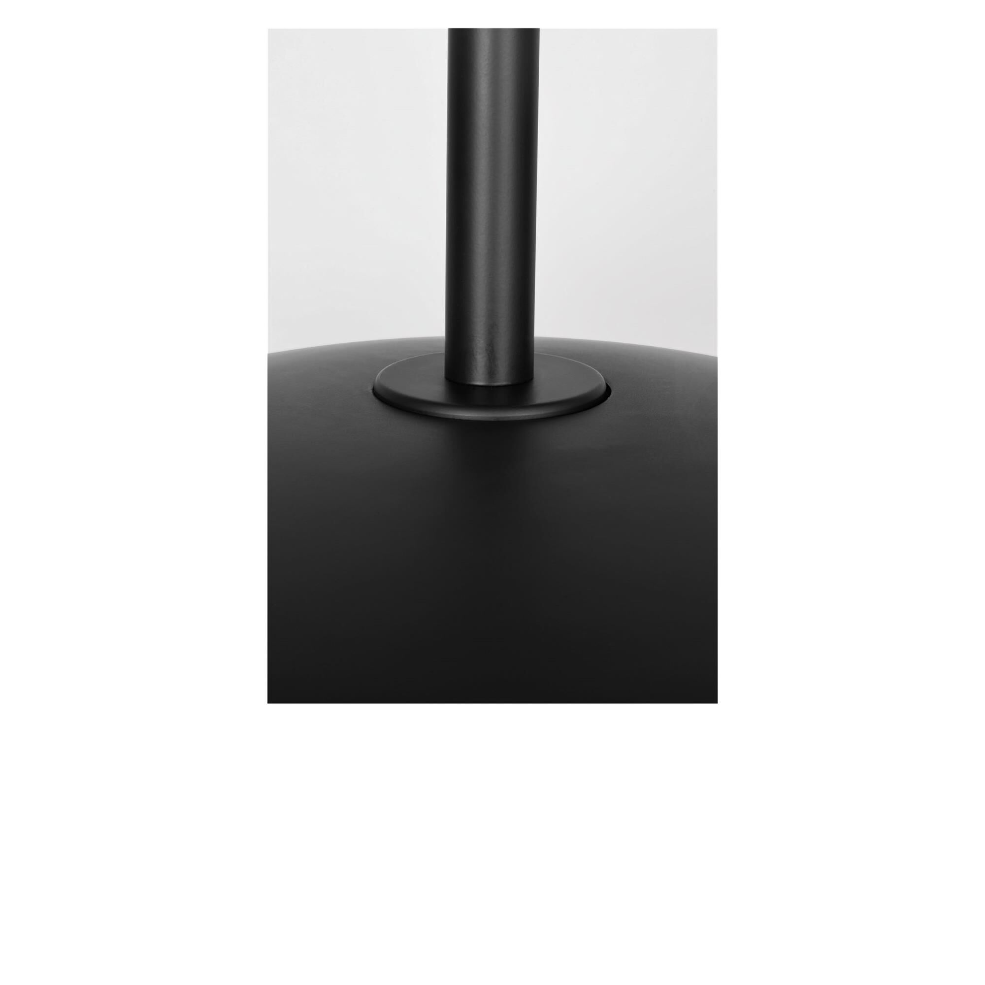 Shown in Midnight Black finish and Clear White glass