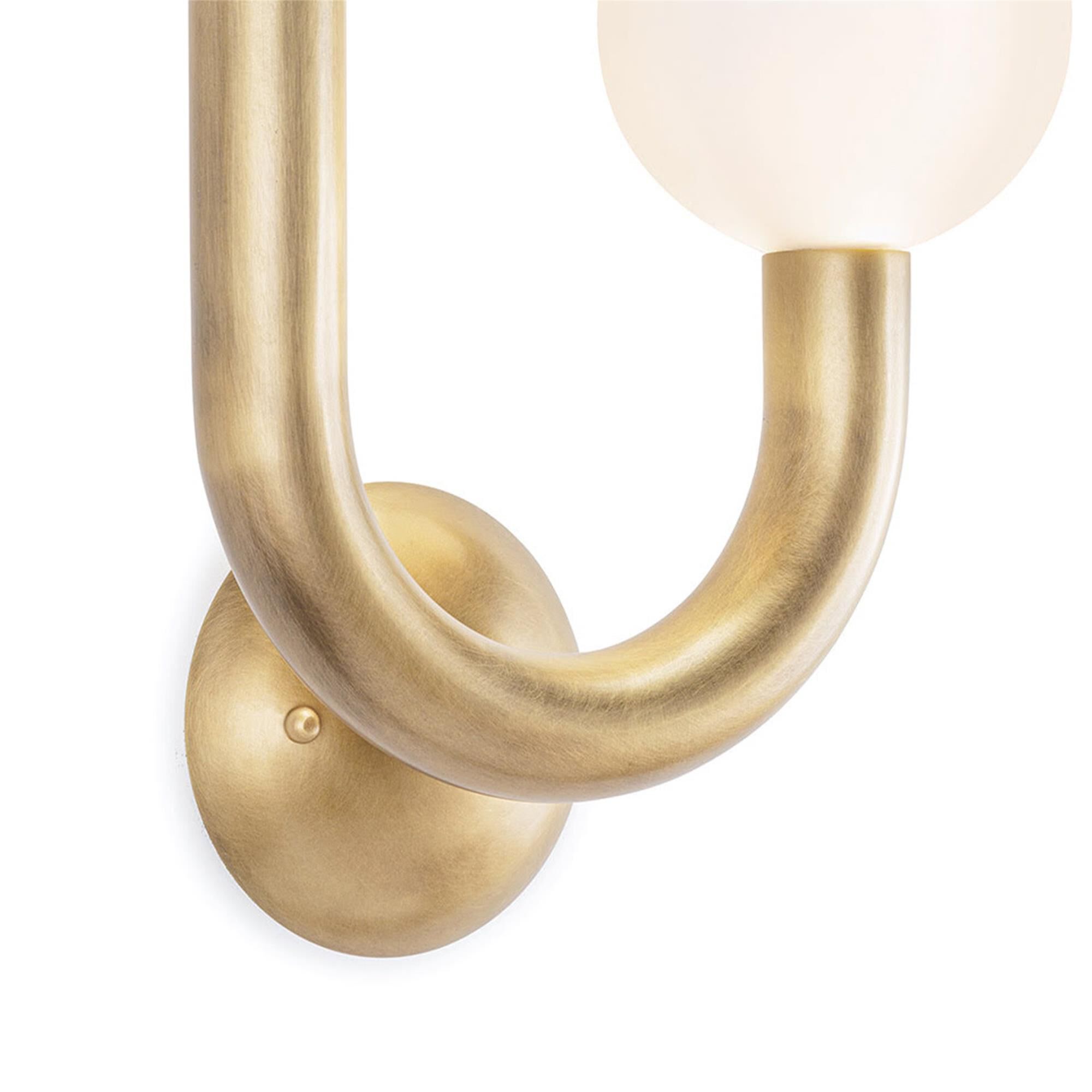 Shown in Natural Brass finish and Left Orientation  accent