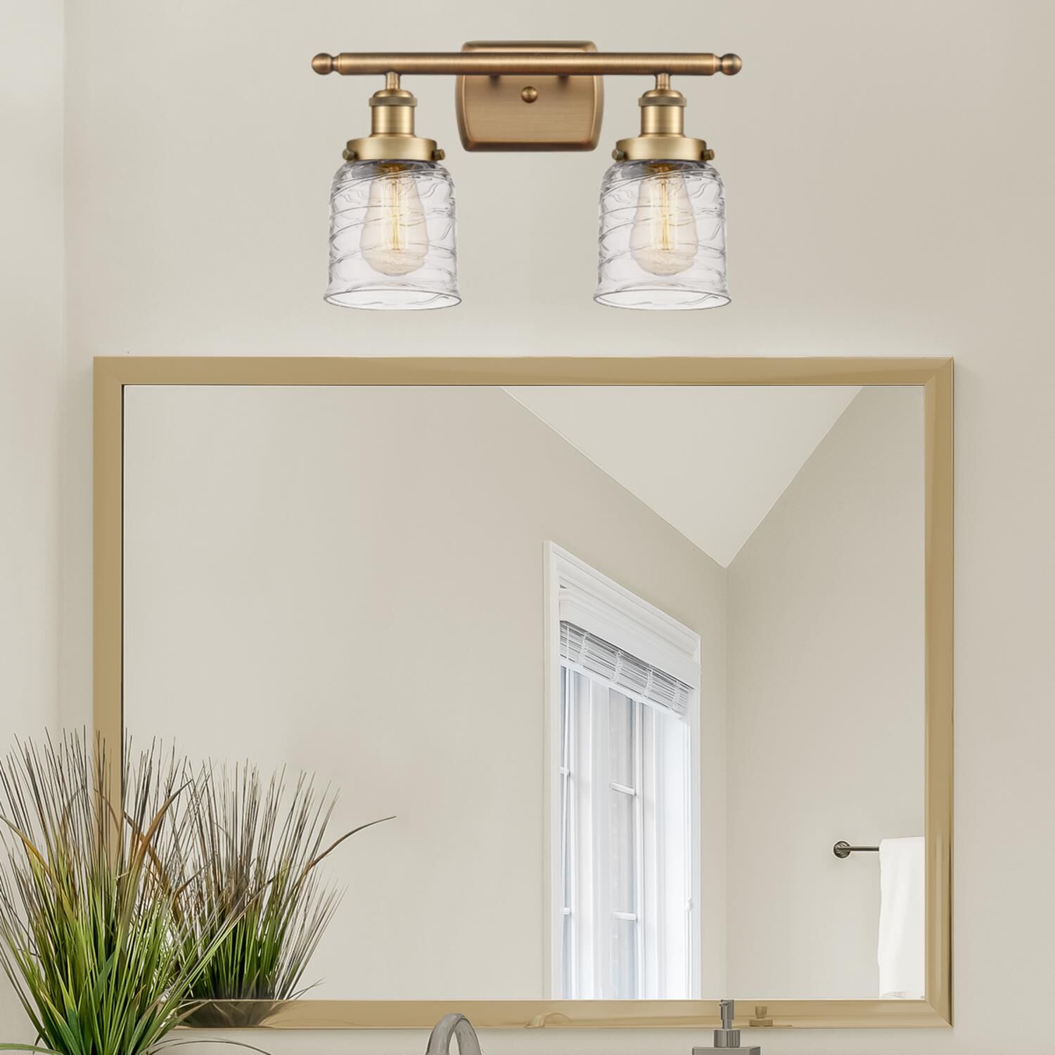 Small Bell 16 Inch 2 Light Bath Vanity Light by Innovations Lighting