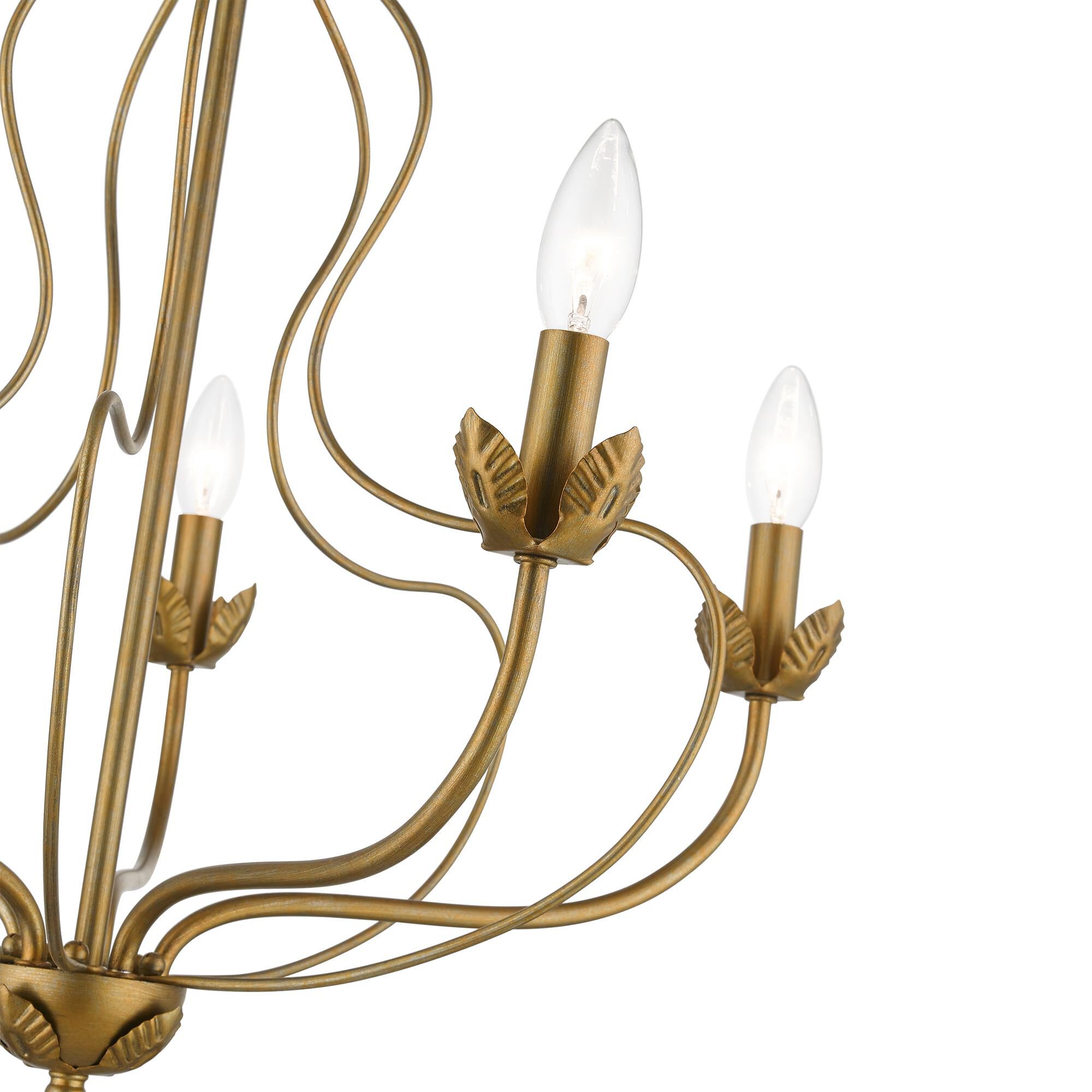 Shown in Antique Gold Leaf finish