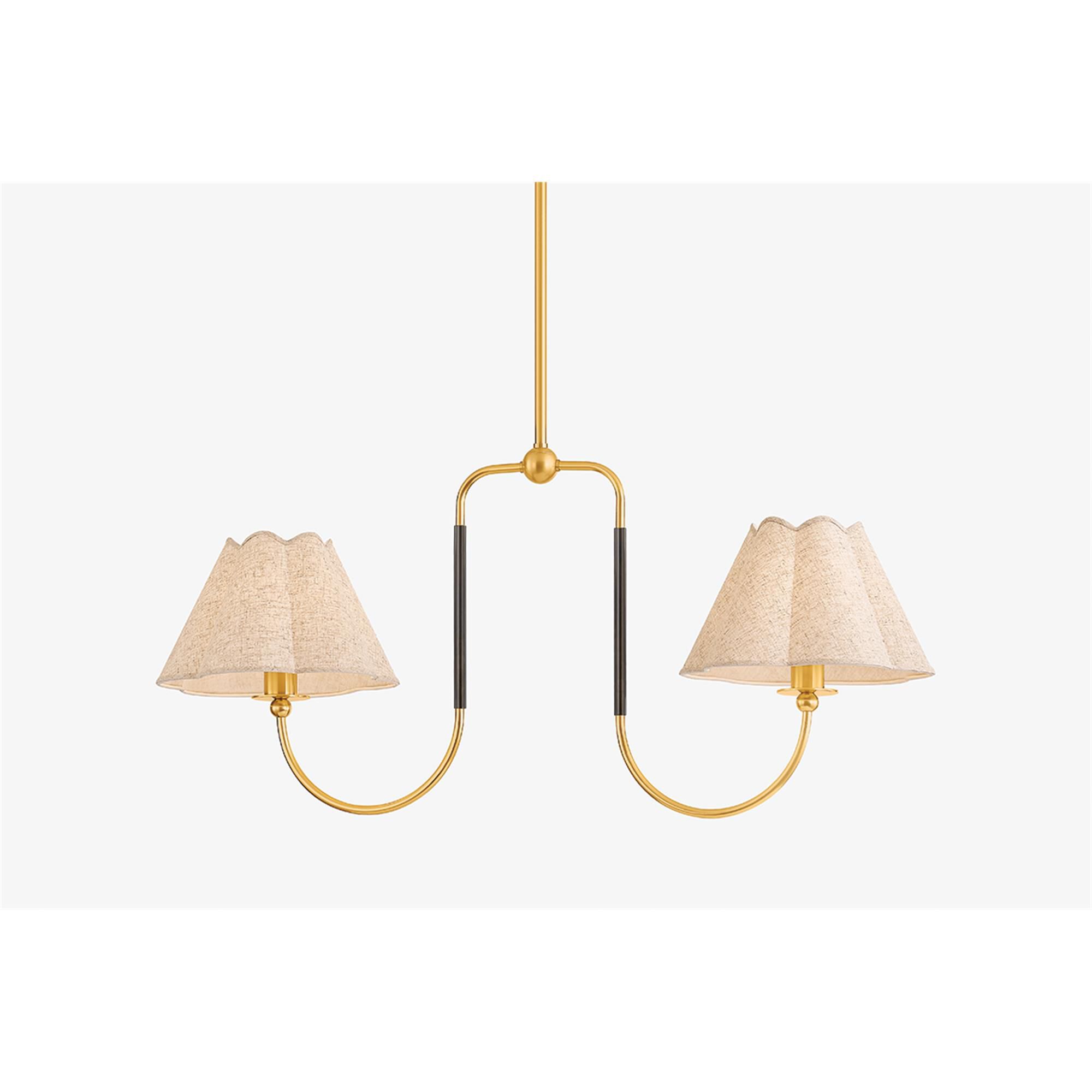 Mandy Cheng Janie Medium Linear Chandelier,