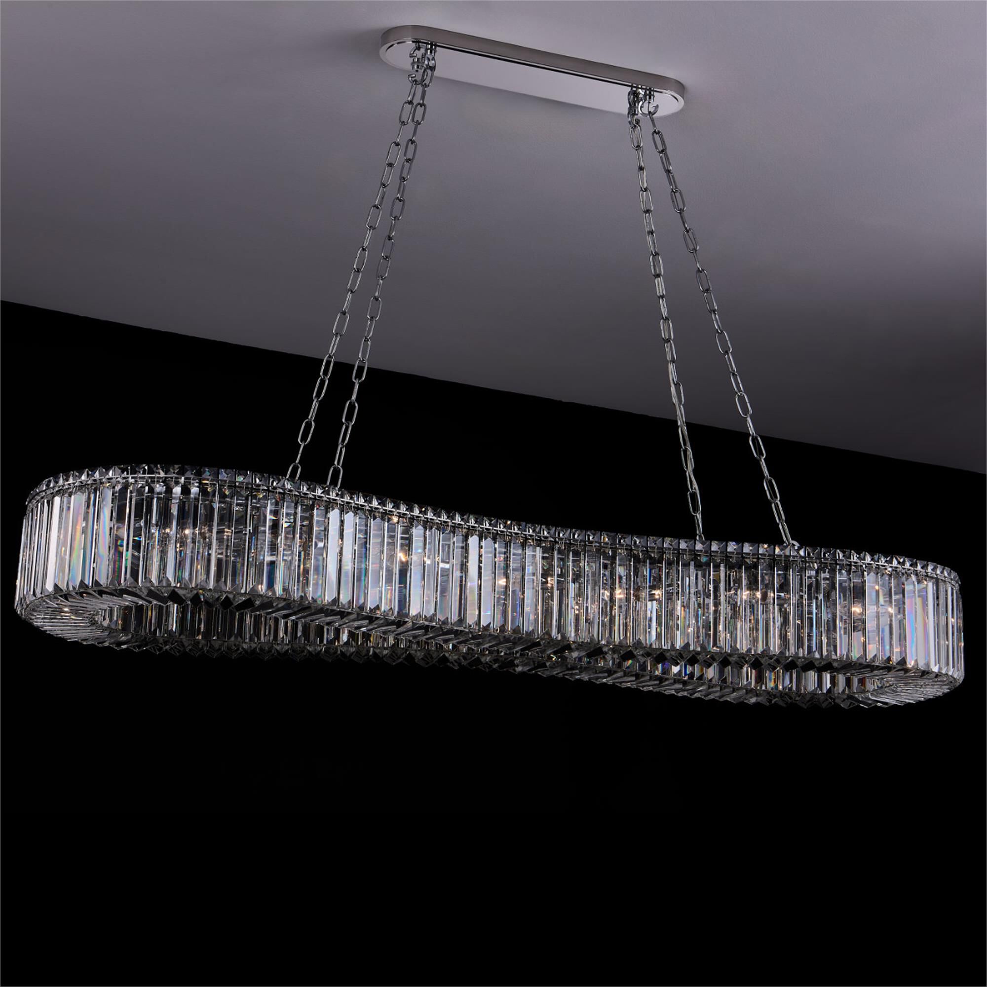 Corda Large Linear Chandelier,