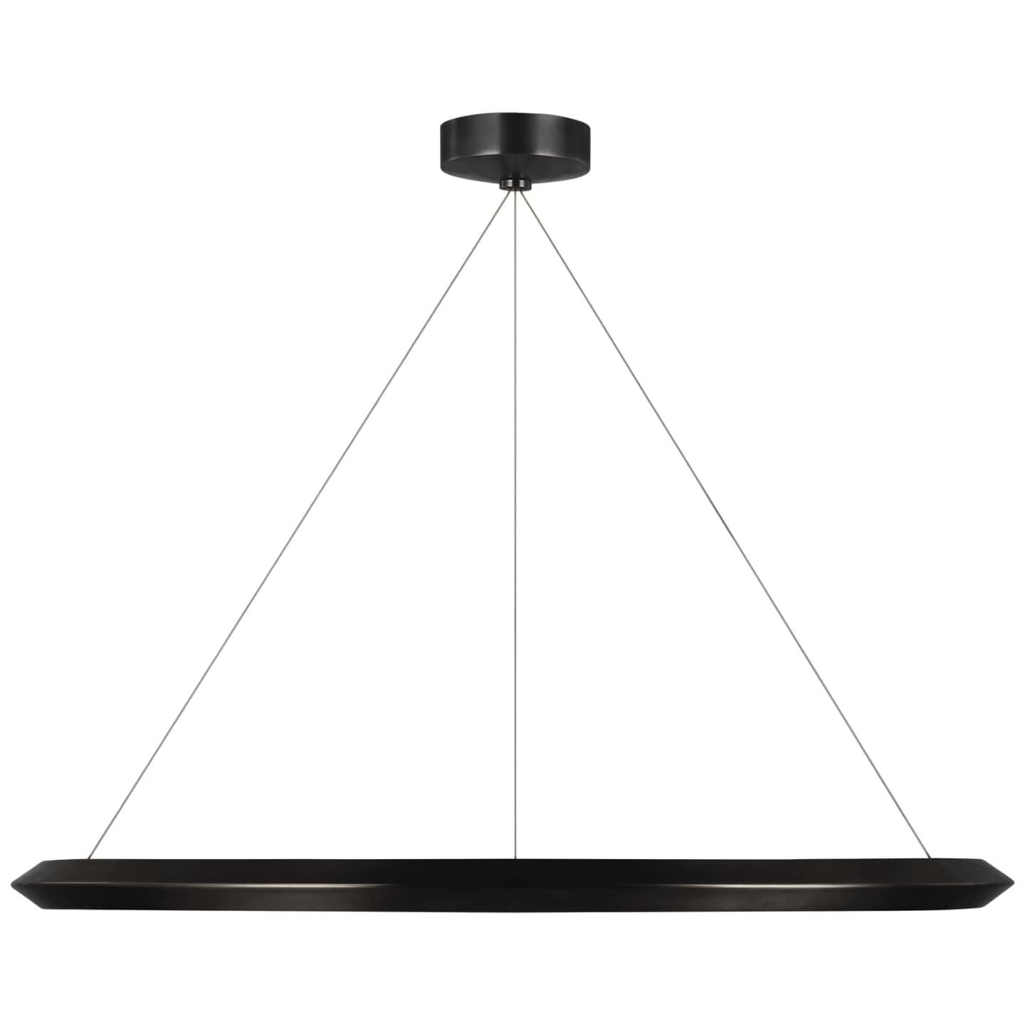 Visual Comfort Signature Collection Peter Bristol Racetrack 38 Inch LED Chandelier