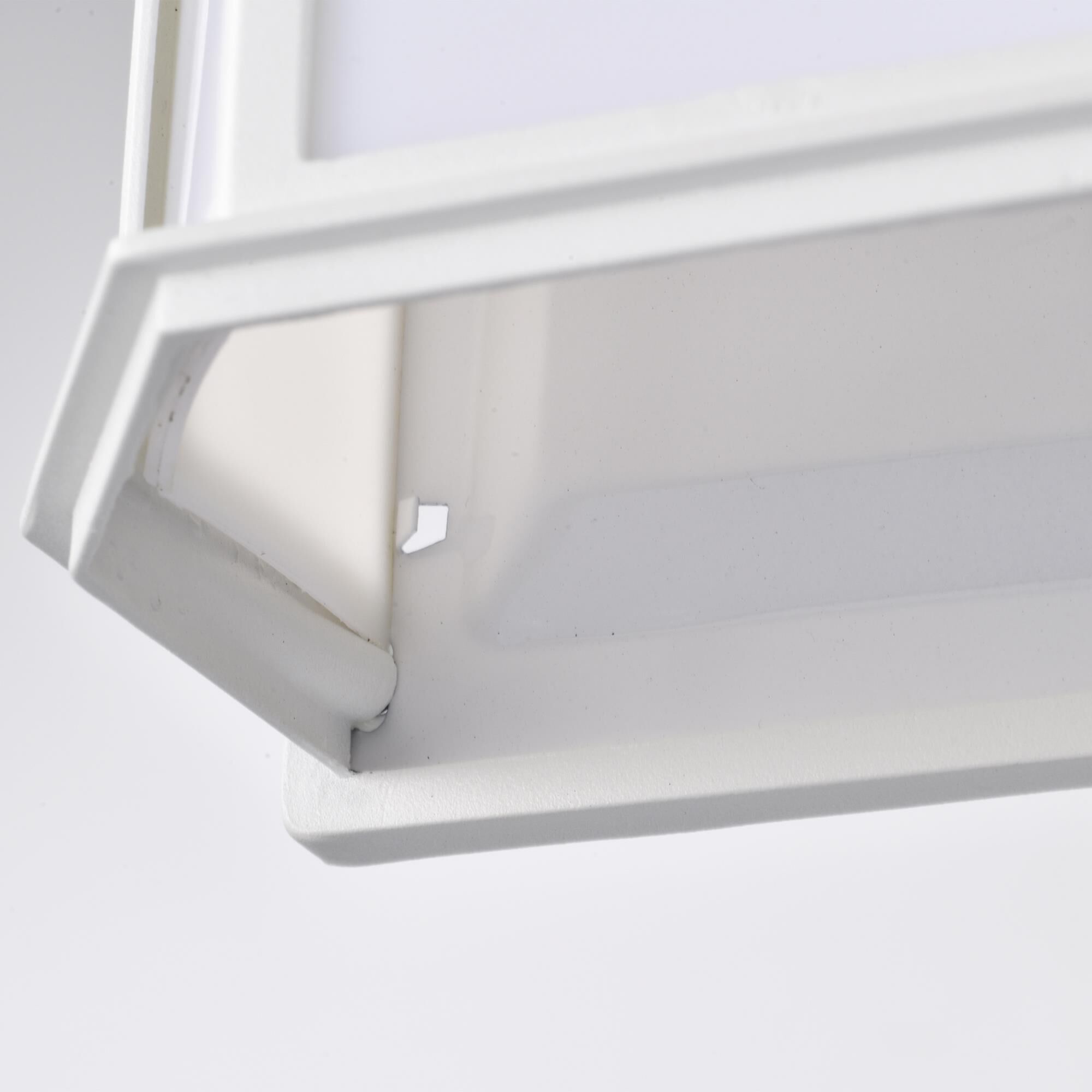 Shown in White finish and White glass