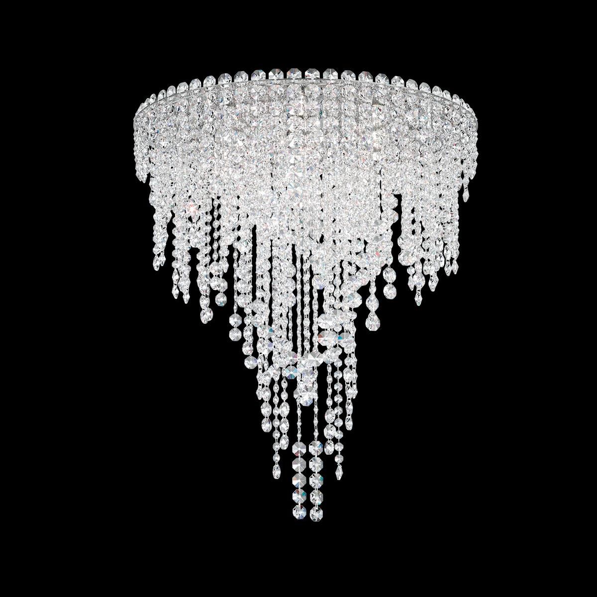 Shown in Polished Stainless Steel finish and Clear Optic crystal