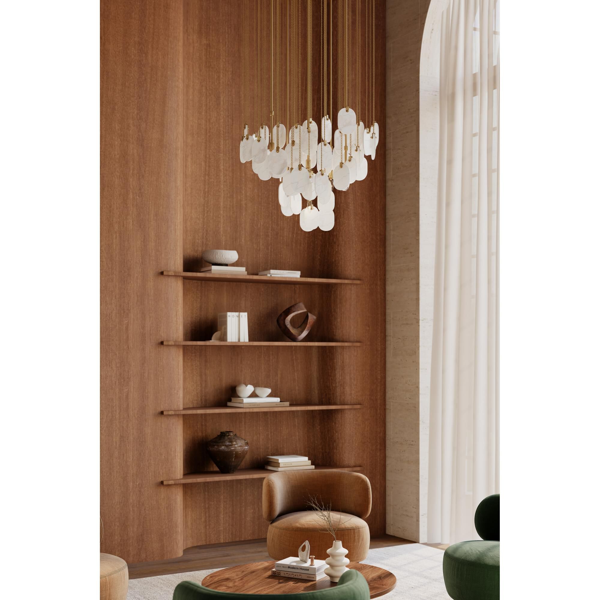 Velisse 36 Inch Multi Light Pendant by Metropolitan Lighting