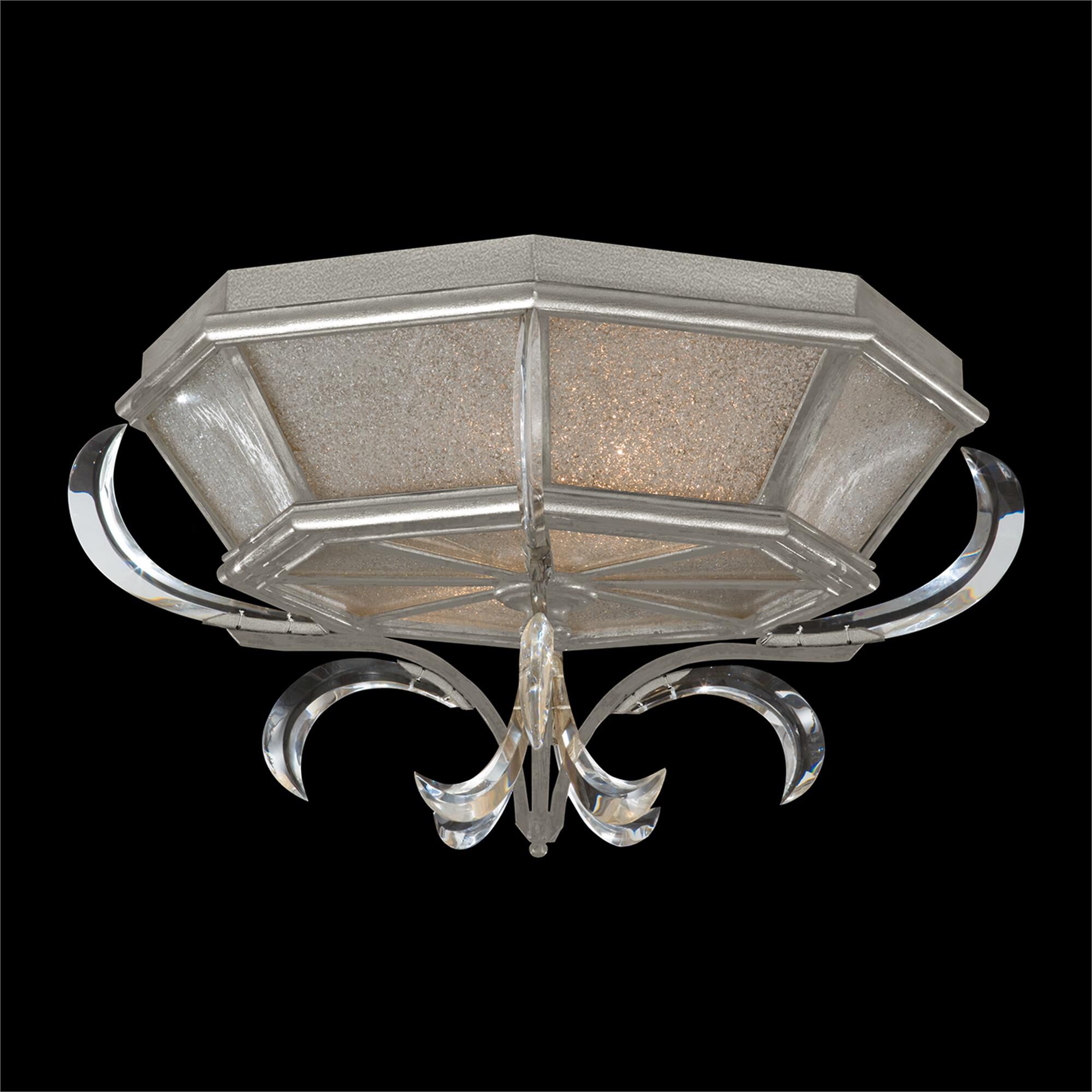 Beveled Arcs 26 Inch 2 Light Flush Mount,