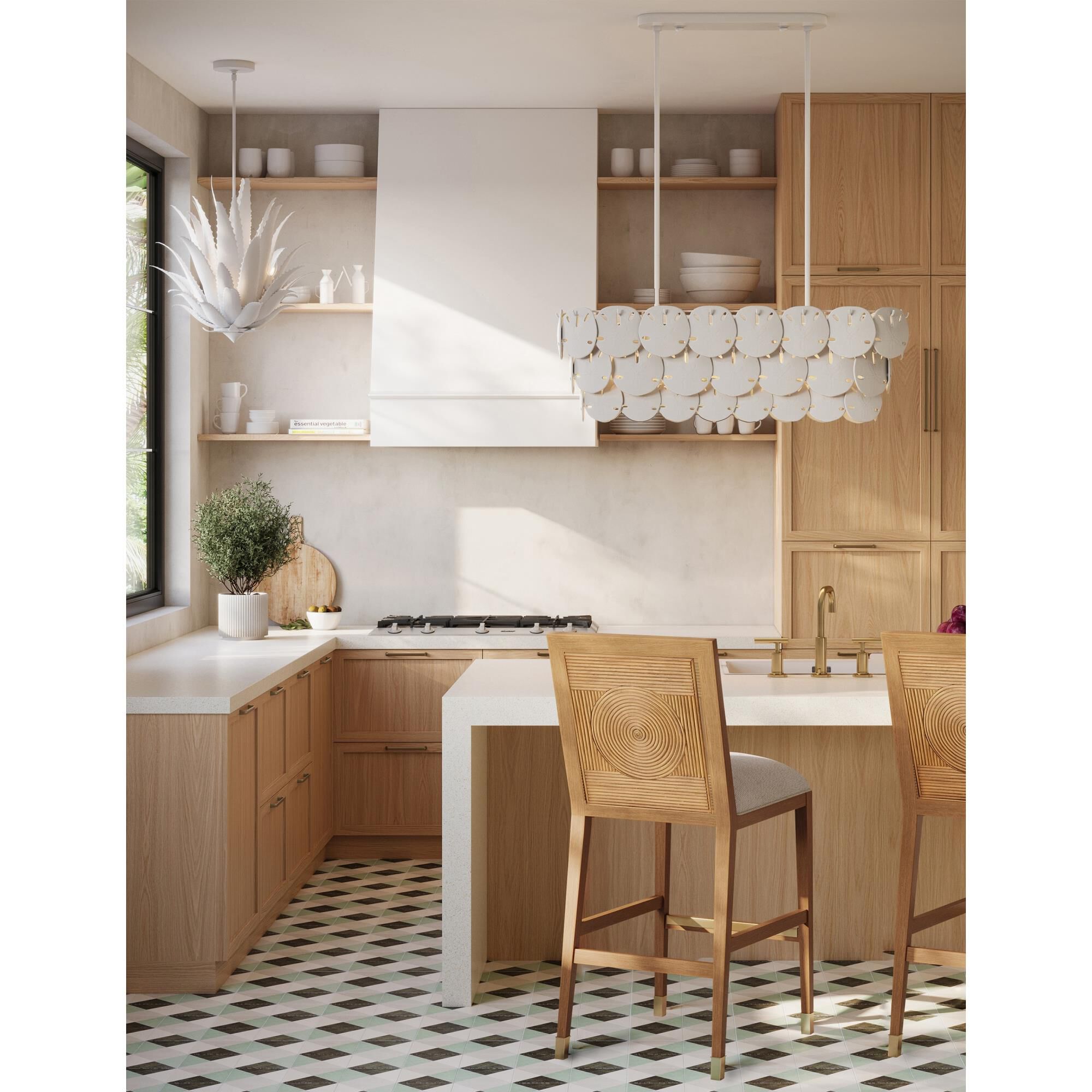 Shown in Sugar White and White finish