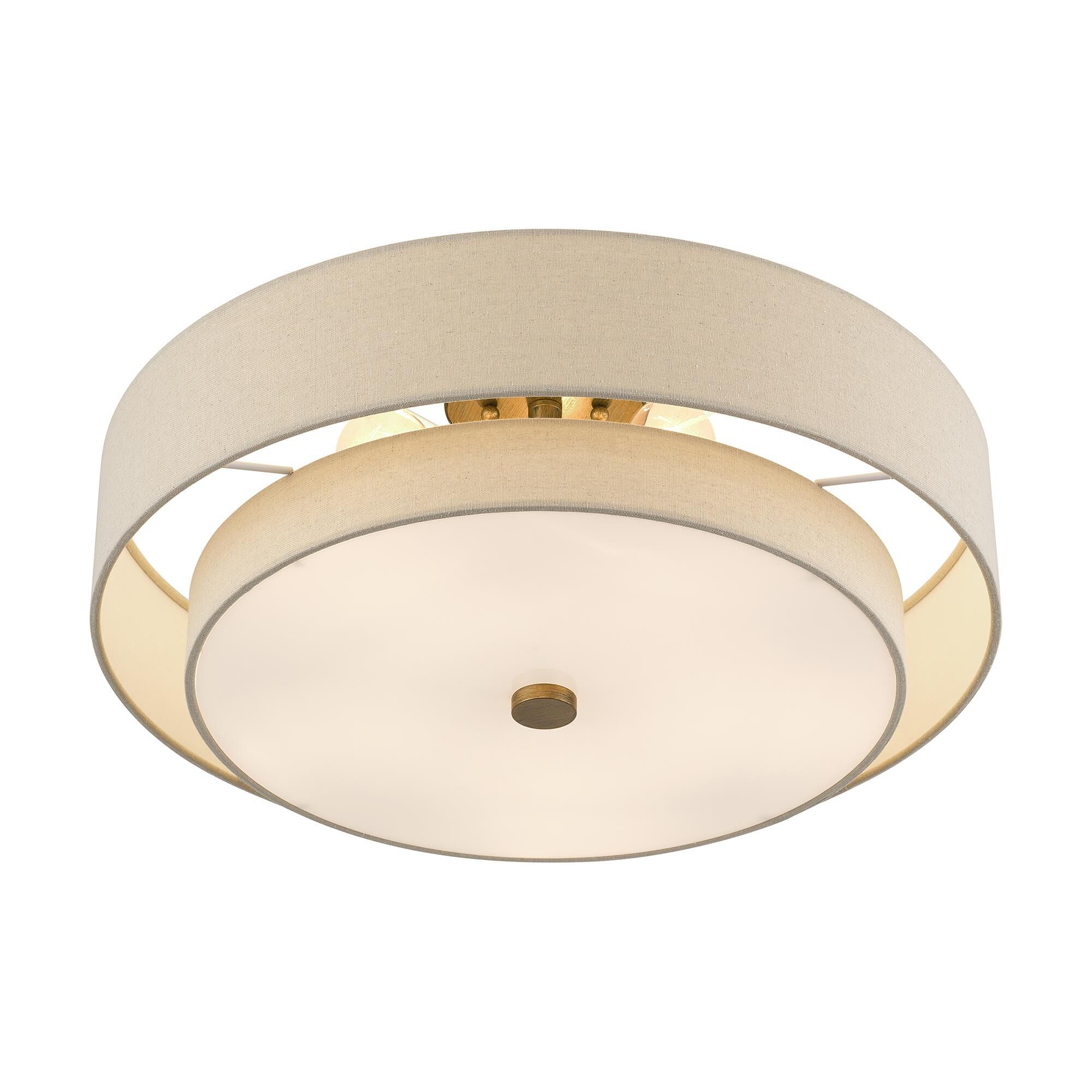 Bellingham 22 Inch Semi Flush Mount by Livex Lighting