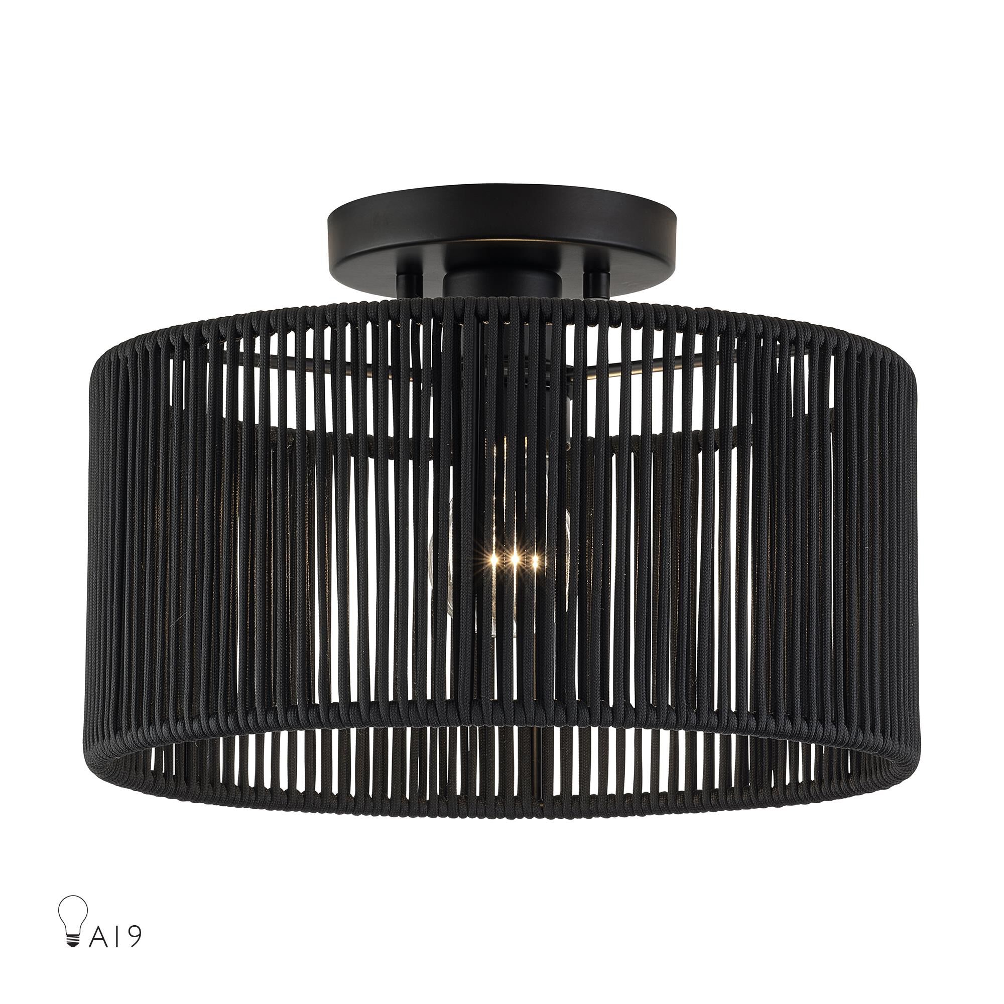 Acordia 12 Inch Semi Flush Mount by Livex Lighting