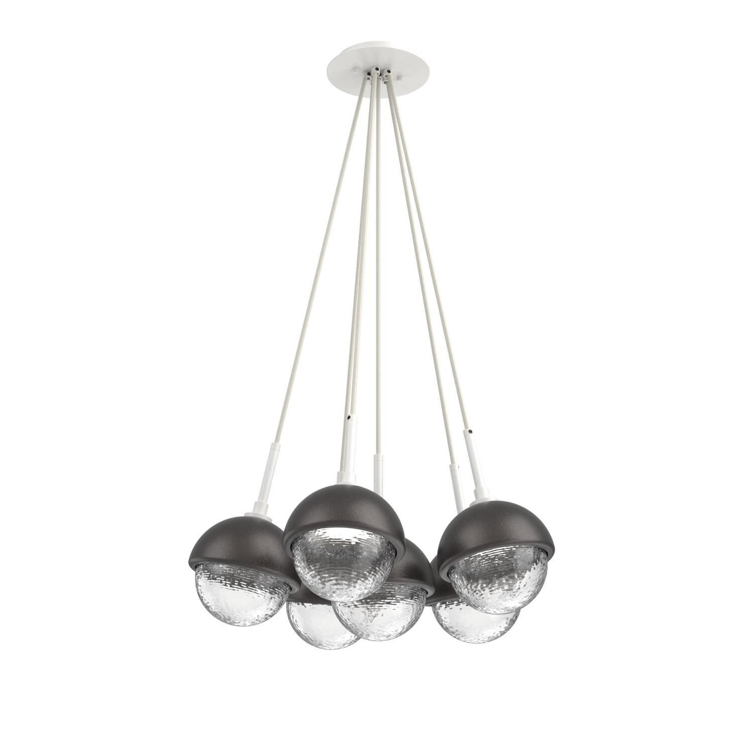 Levi Wilson Cabochon 19 Inch Multi Pendant Light by Hammerton Studio