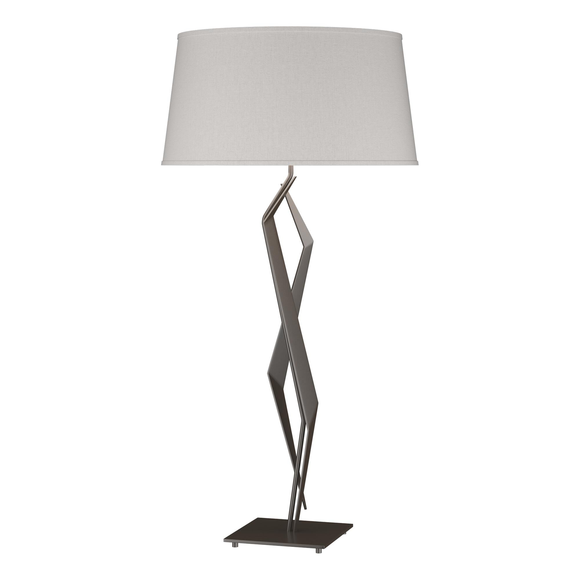 Shown in Oil Rubbed Bronze finish and Flax shade