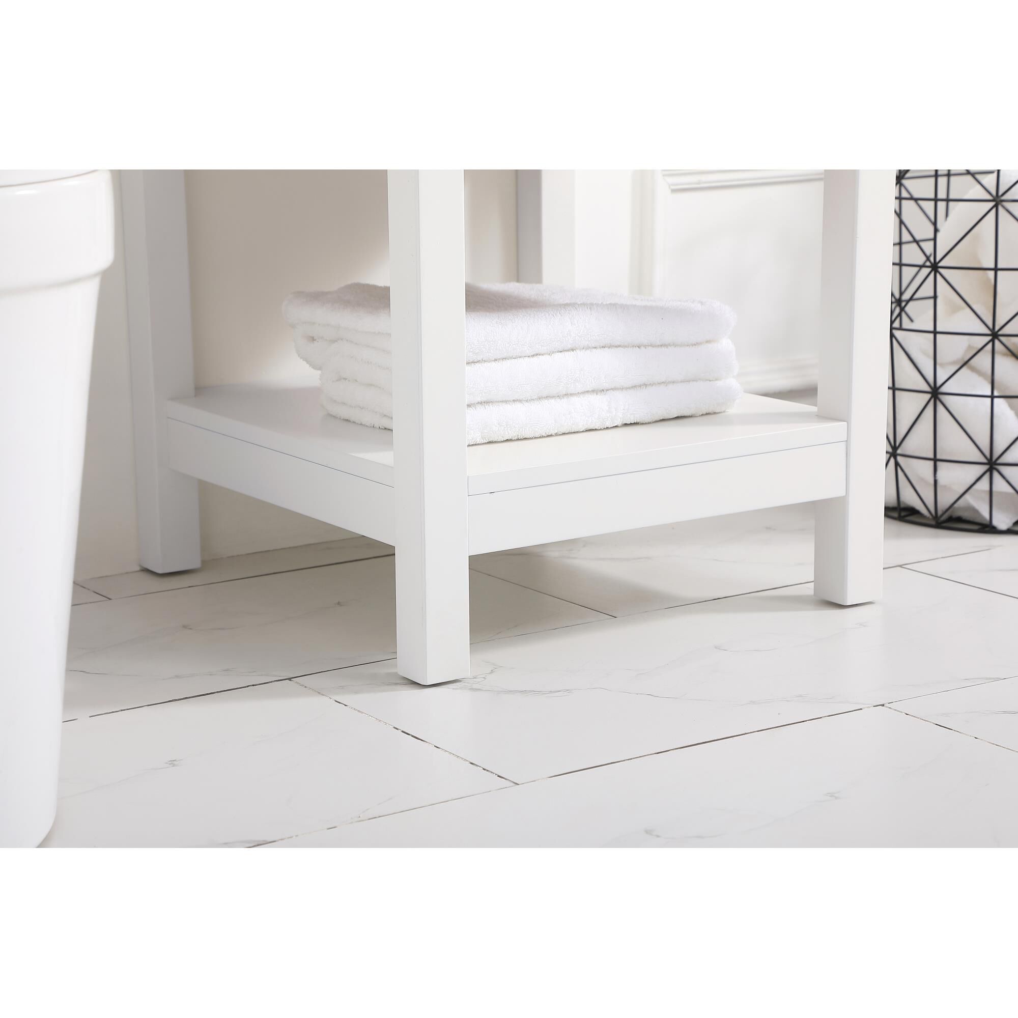 Shown in White finish