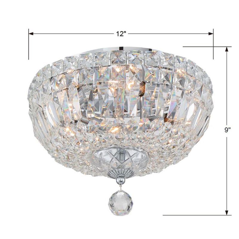 Roslyn 12 Inch Flush Mount by Crystorama