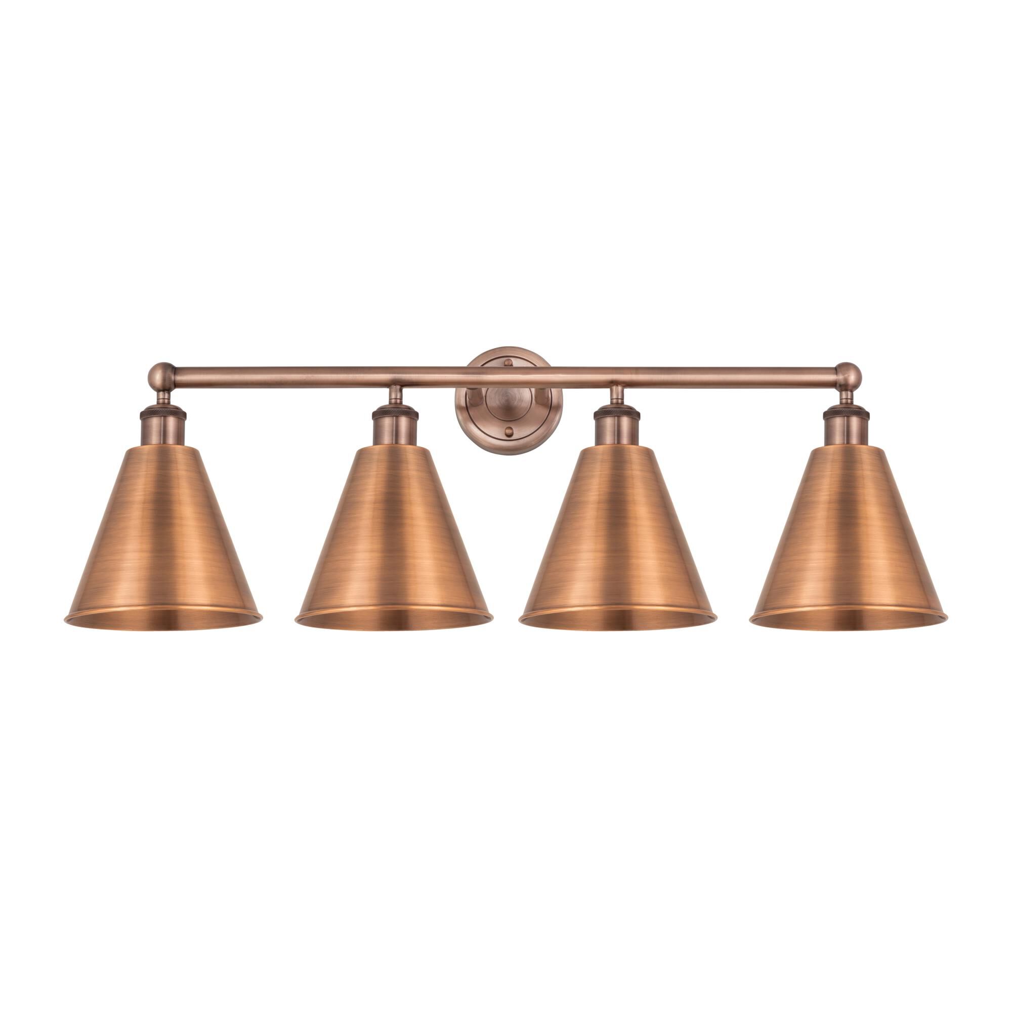 Shown in Antique Copper finish and Antique Copper shade