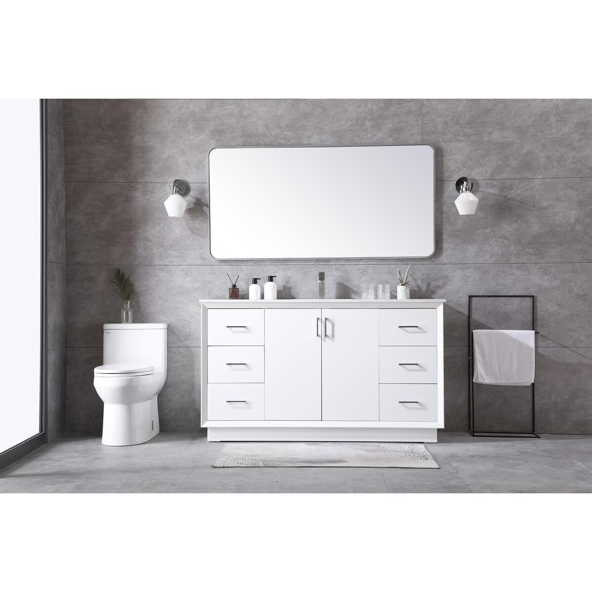 Hayes 60 Inch Bath Vanity by Elegant Decor