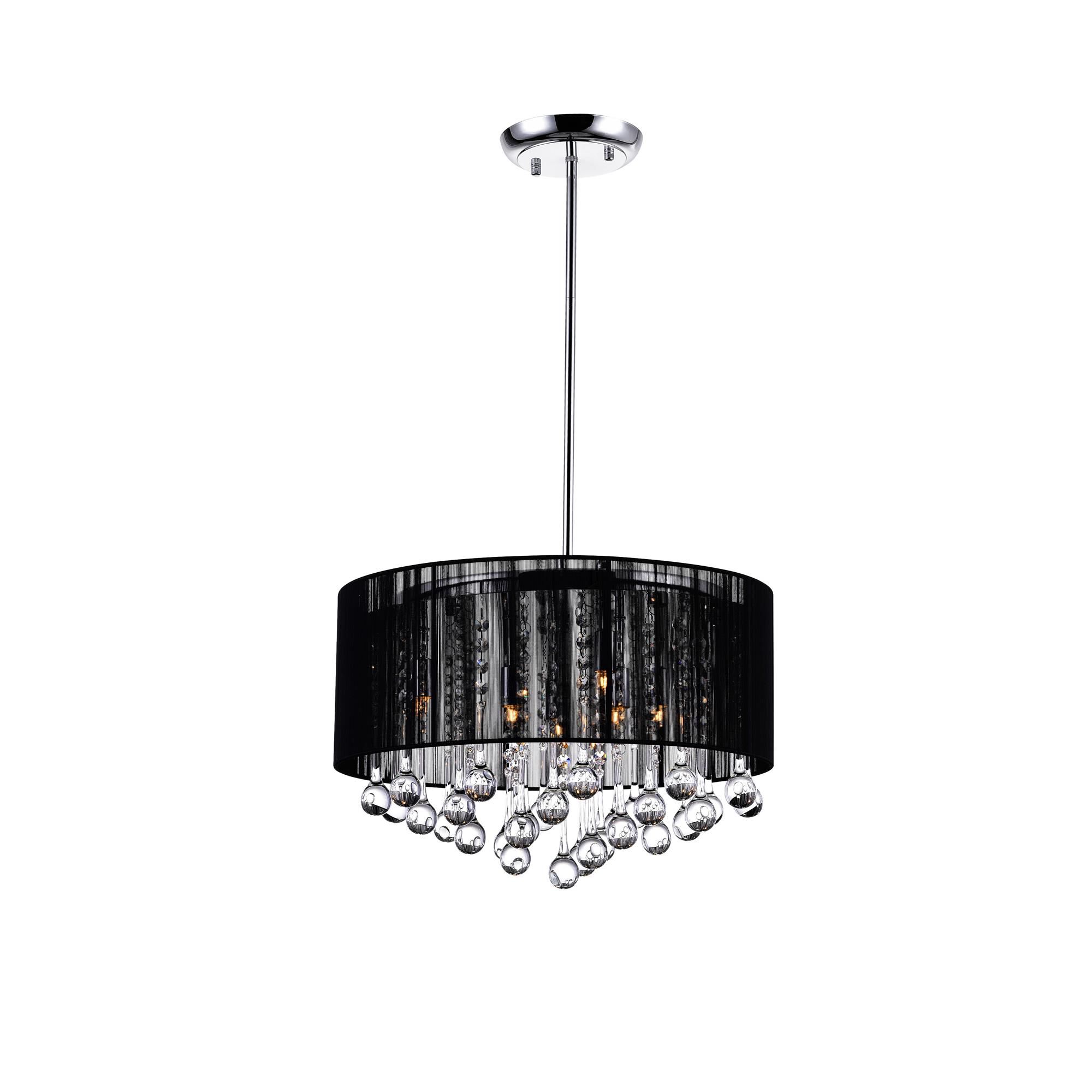Water Drop 18 Inch 6 Light Mini Chandelier by CWI Lighting