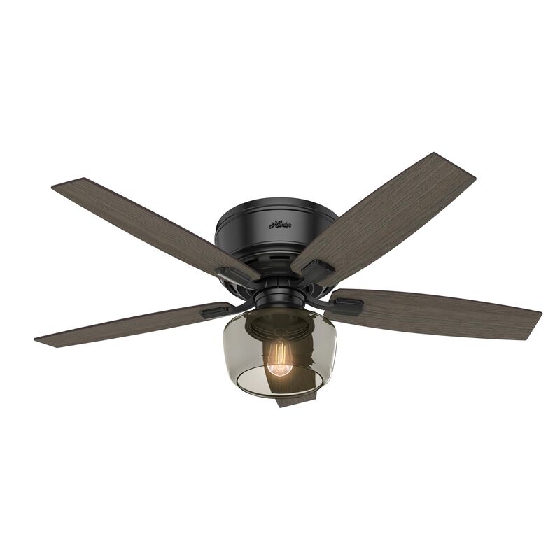 Bennett 52 Inch Flush Mount Fan with Light Kit by Hunter Fan