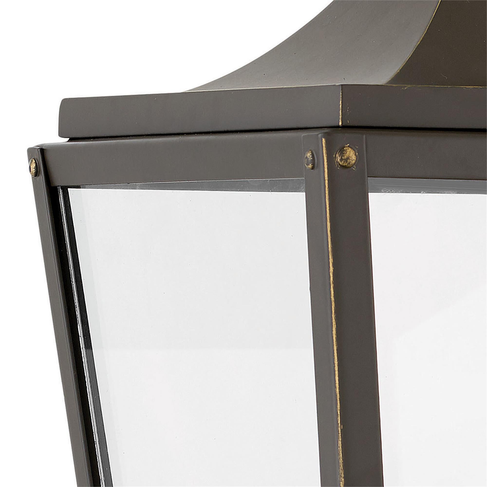 Shown in Oil Rubbed Bronze finish and Clear glass