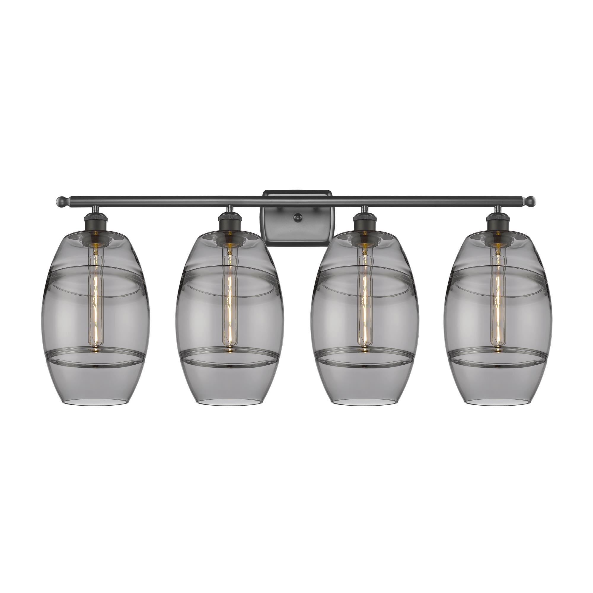 Shown in Oil Rubbed Bronze finish and Light Smoke glass