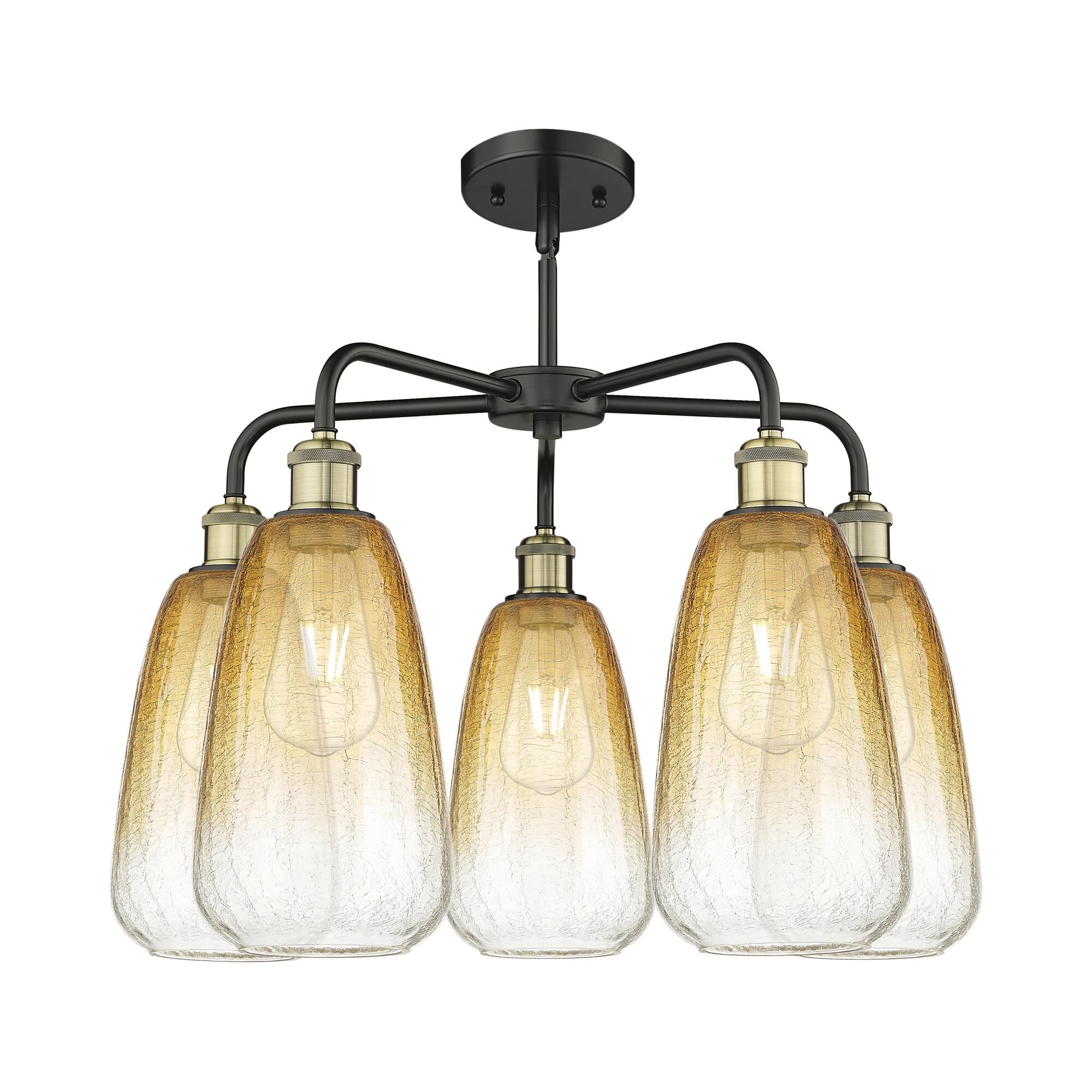 Bruno Marashlian Brookhaven Almond 25 Inch Chandelier by Innovations Lighting