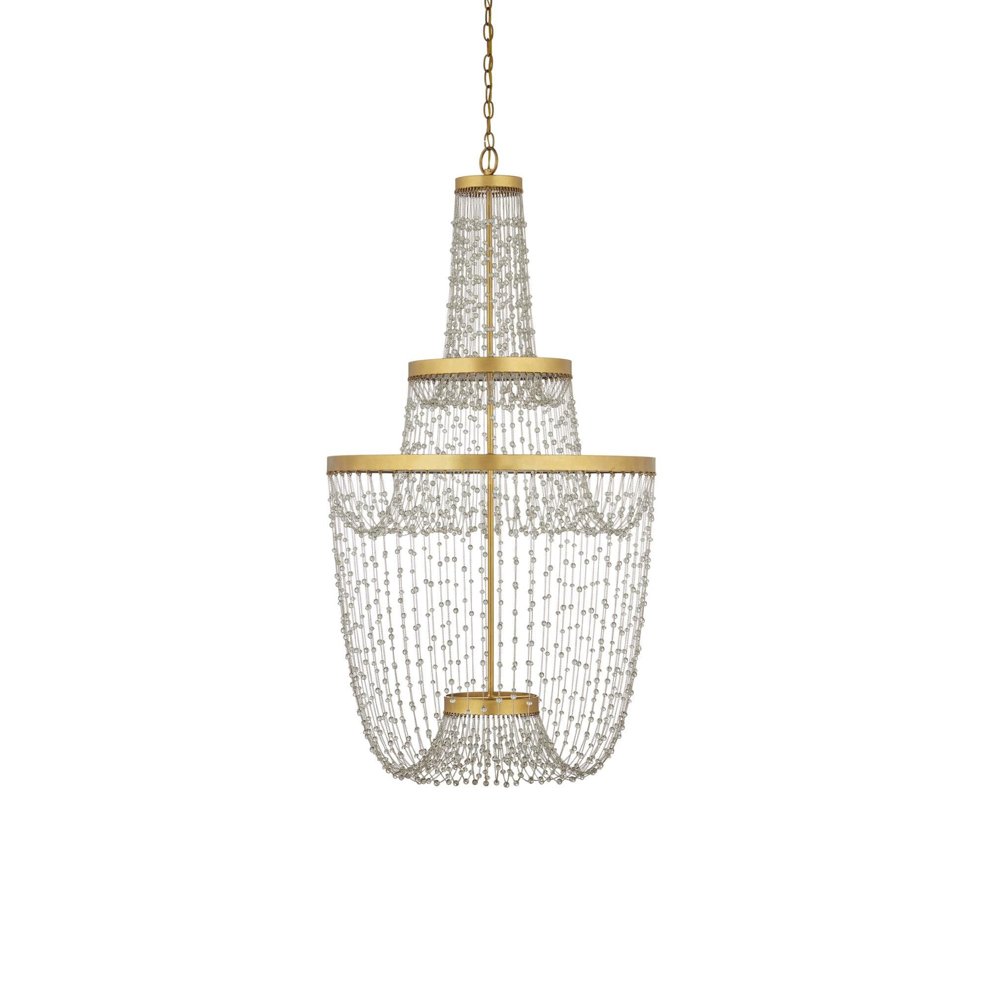 Mademoiselle 27 Inch Chandelier by Currey and Company