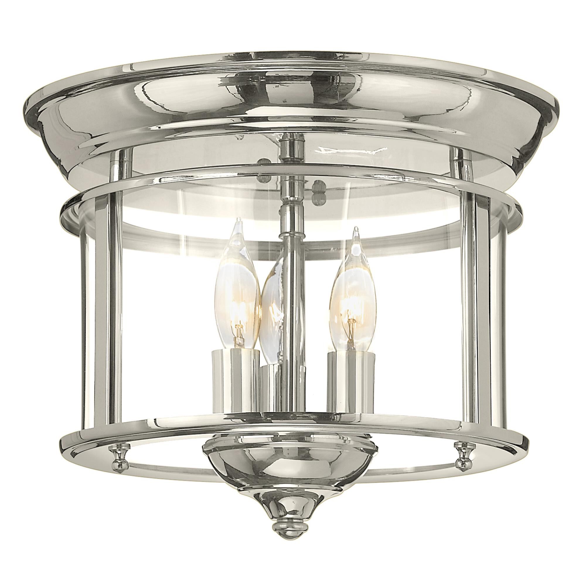Gentry 12 Inch 3 Light Flush Mount,