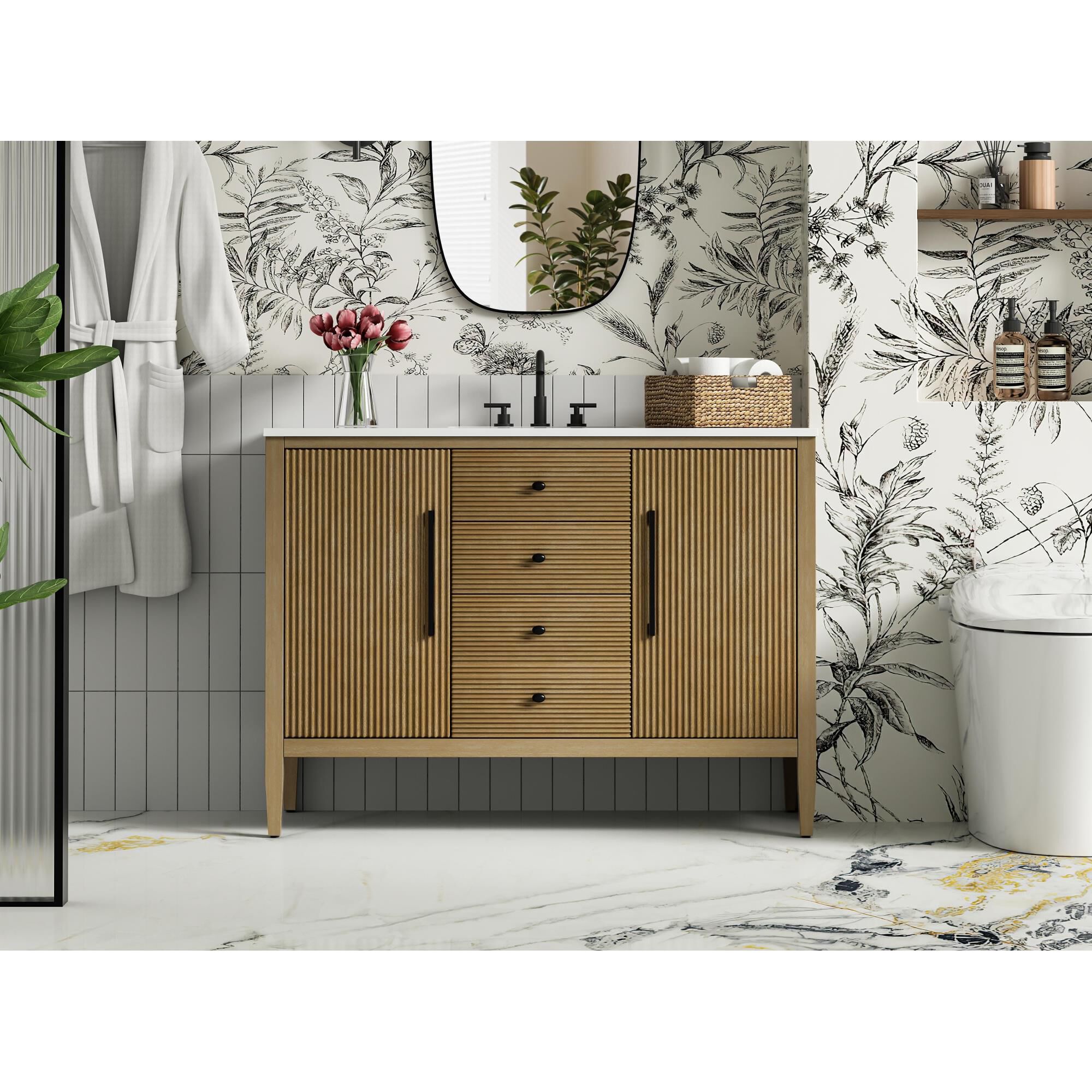 Blakely 48 Inch Bath Vanity by Elegant Dcor