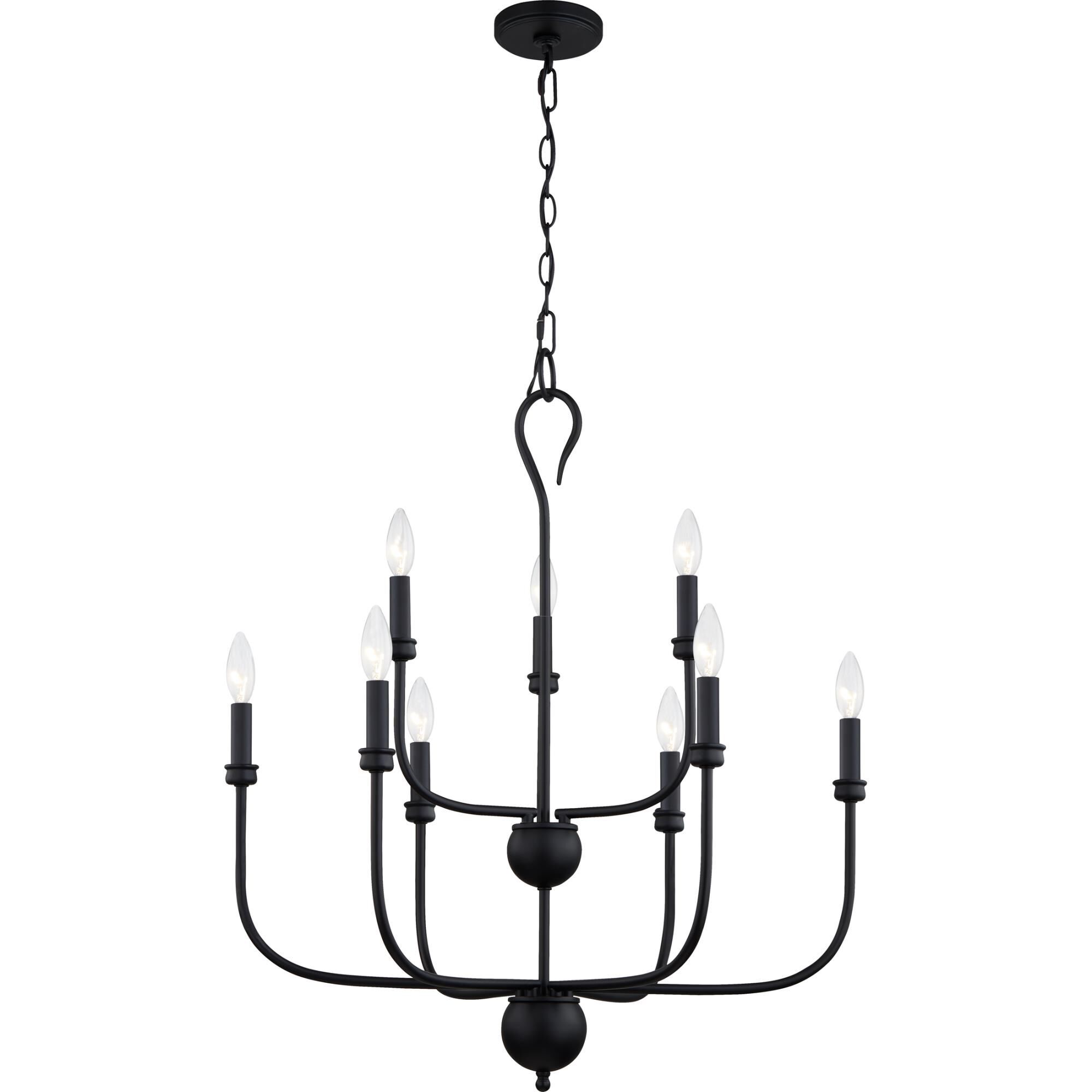 Blanche 27 Inch 9 Light Chandelier by Quoizel