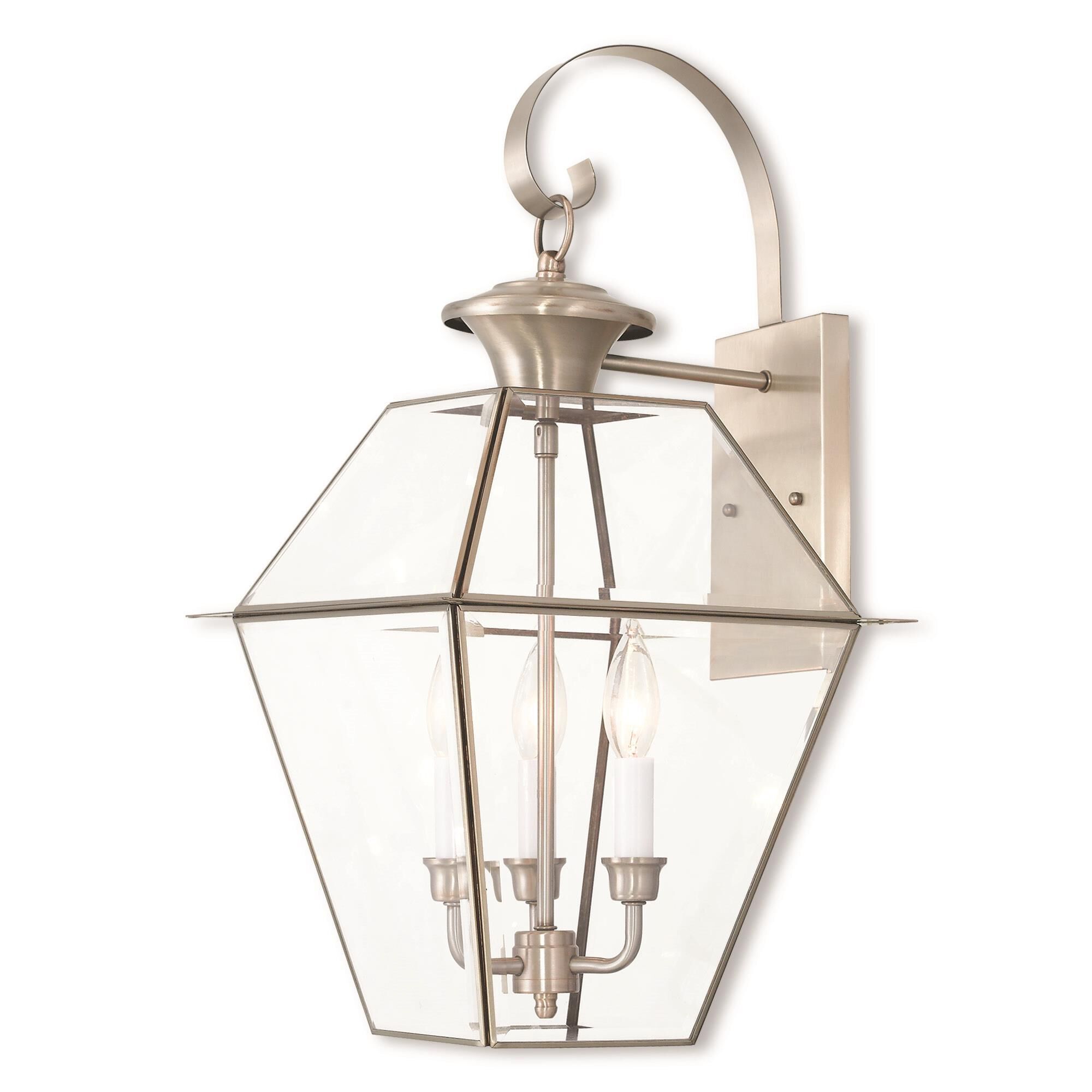 Westover 22 Inch Tall 3 Light Outdoor Wall Light | Capitol Lighting 1800lighting.com