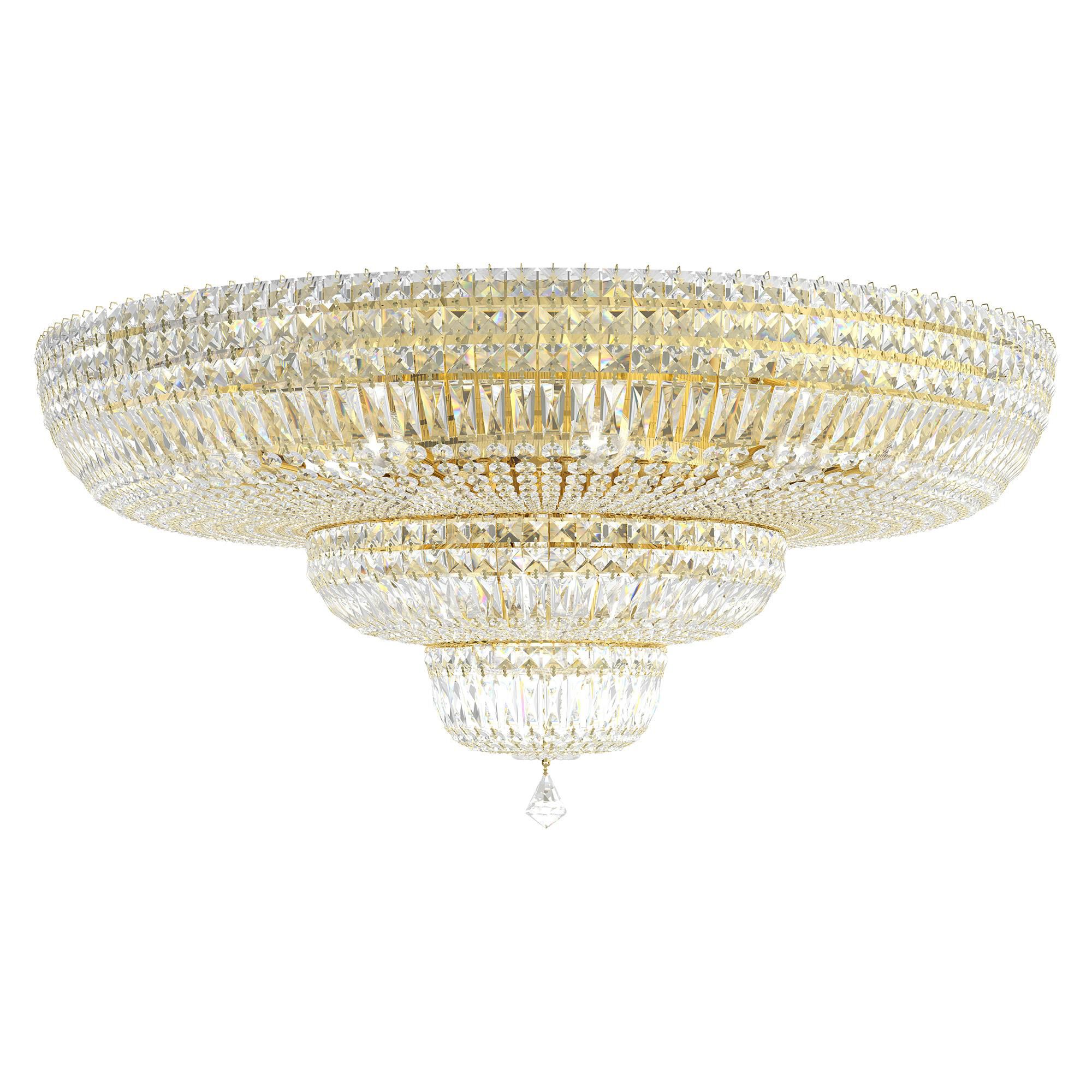 Petit Crystal Deluxe 36 Inch Flush Mount by Schonbek