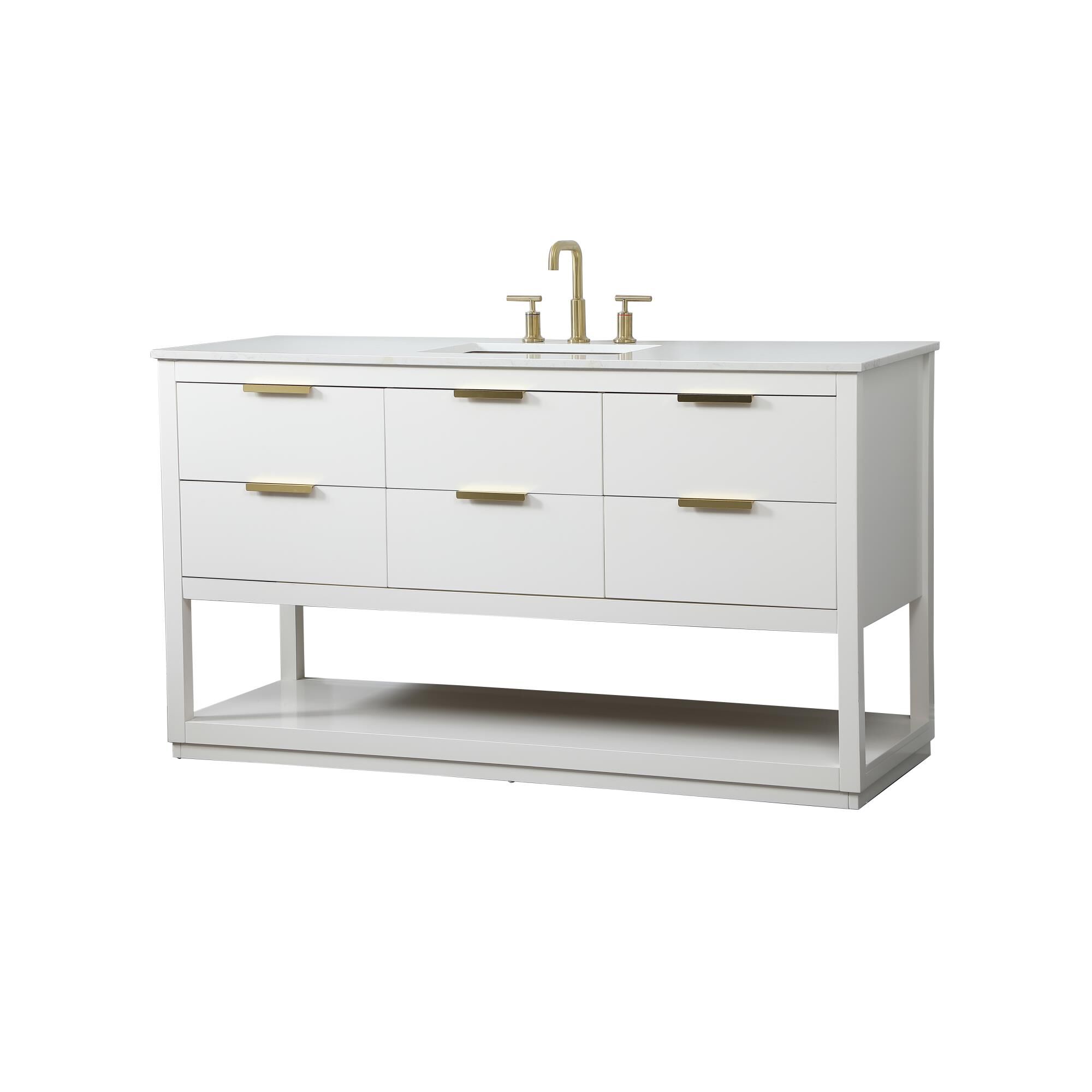 Shown in White finish