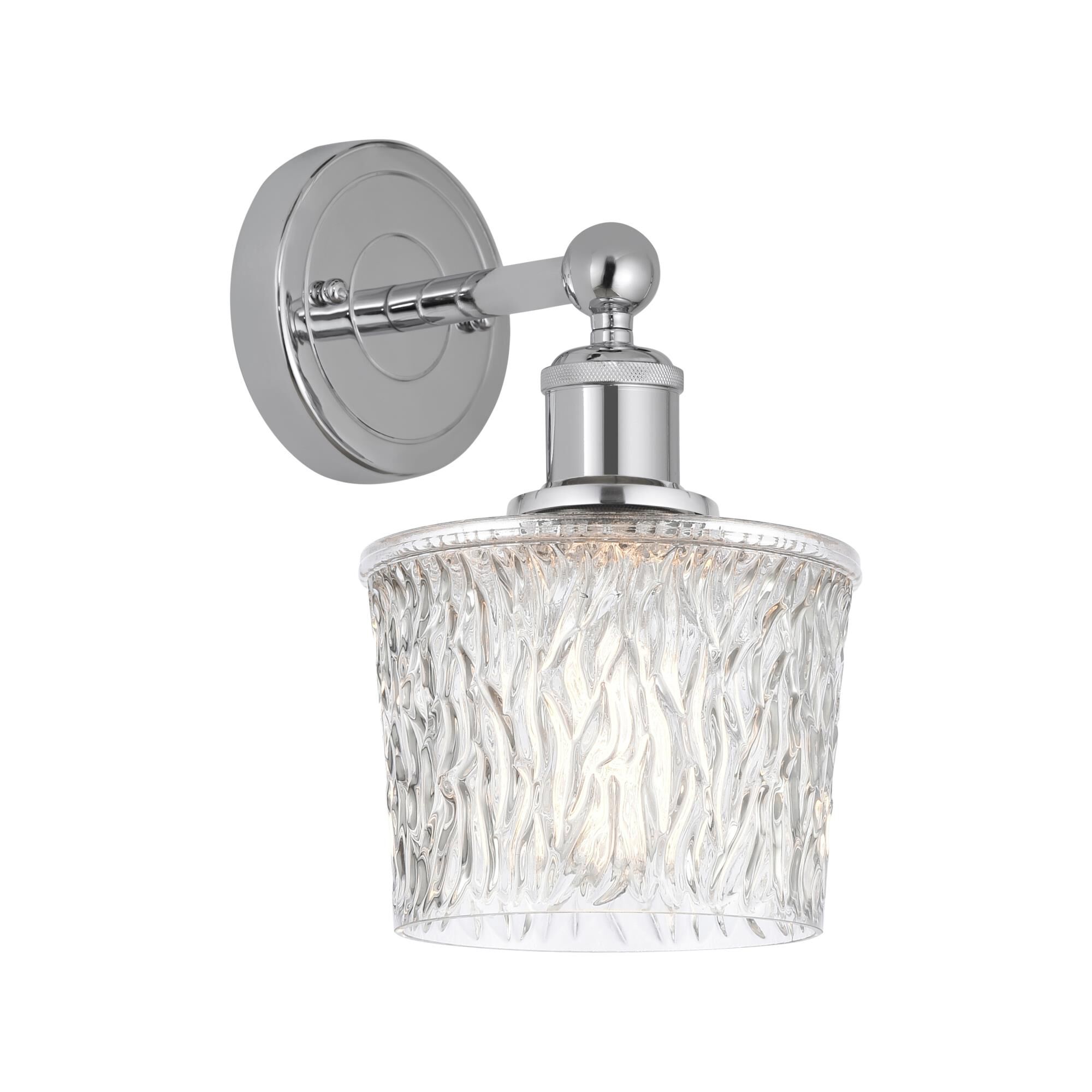 Shown in Polished Chrome  finish and Clear glass