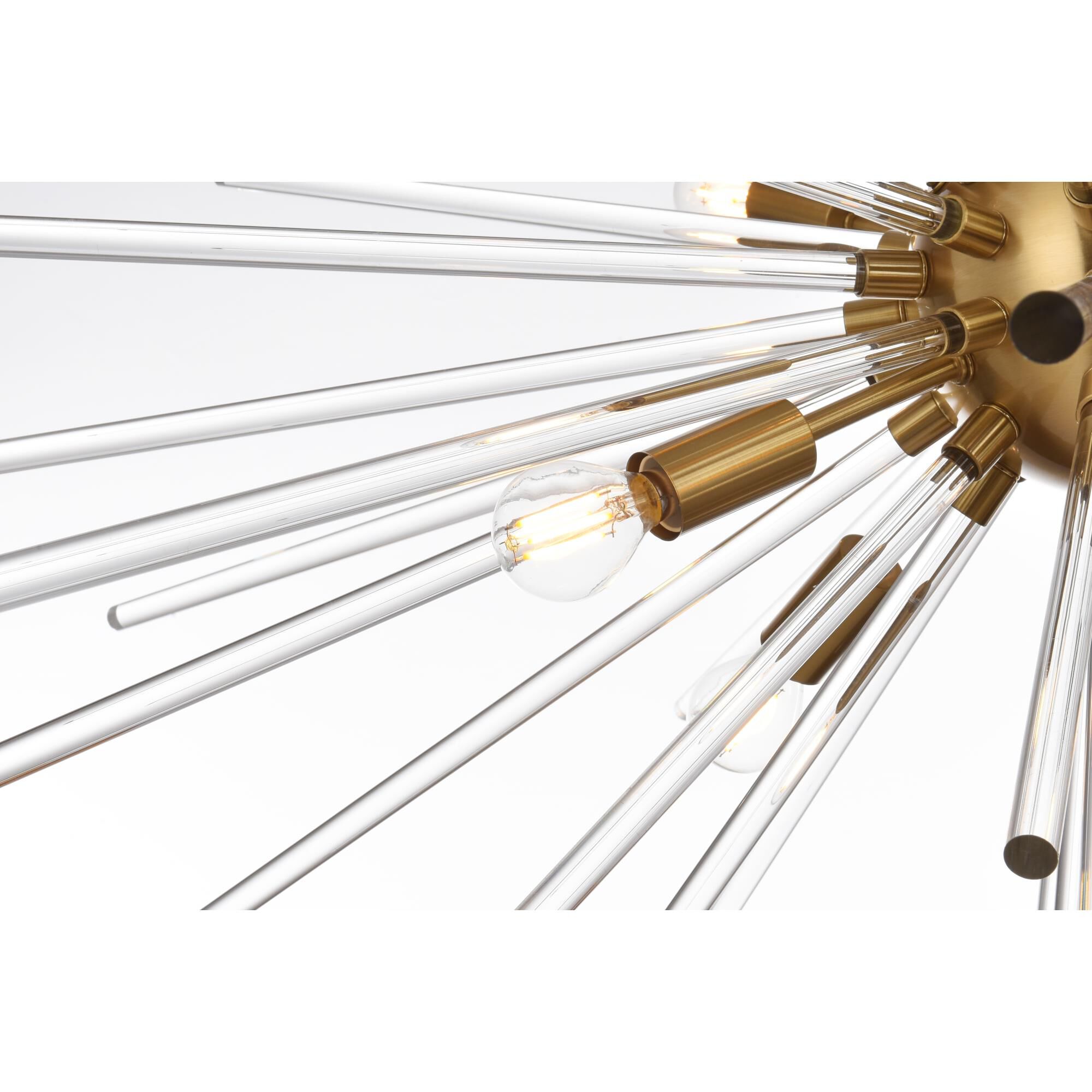 Sienna 42 Inch 10 Light Chandelier by Elegant Lighting