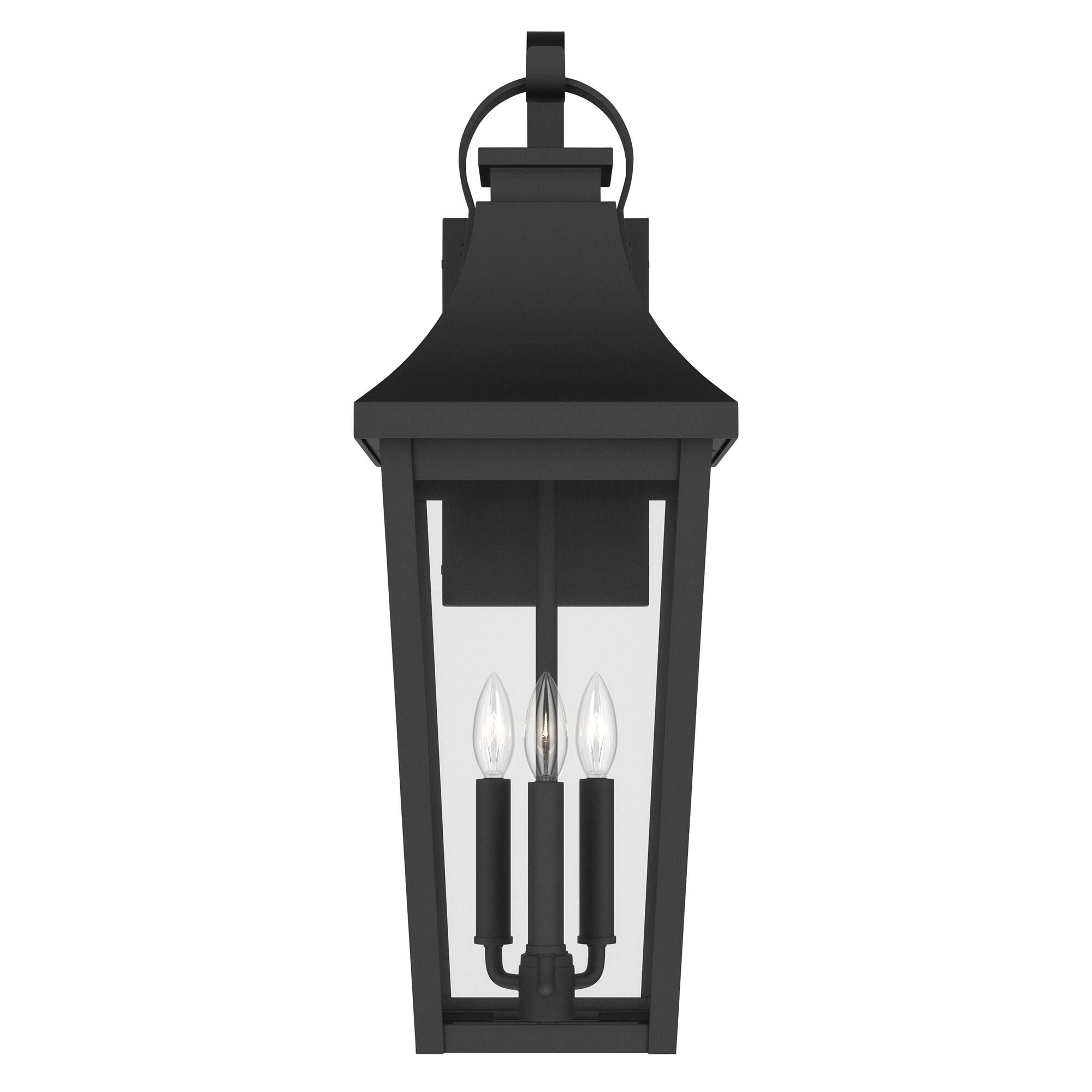 Shown in Textured Black finish and Clear glass