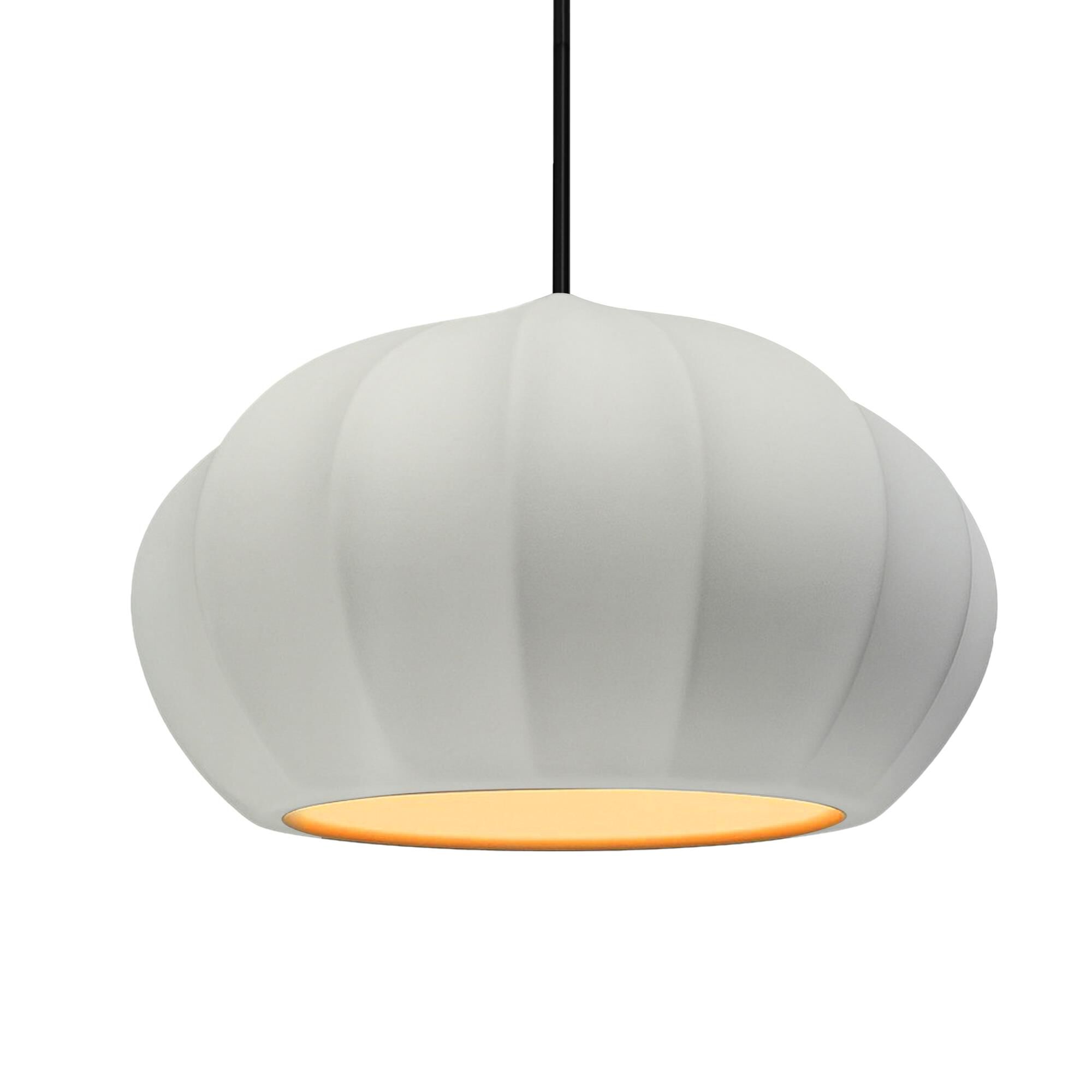 Fluted 13 Inch Large Pendant by Justice Design Group