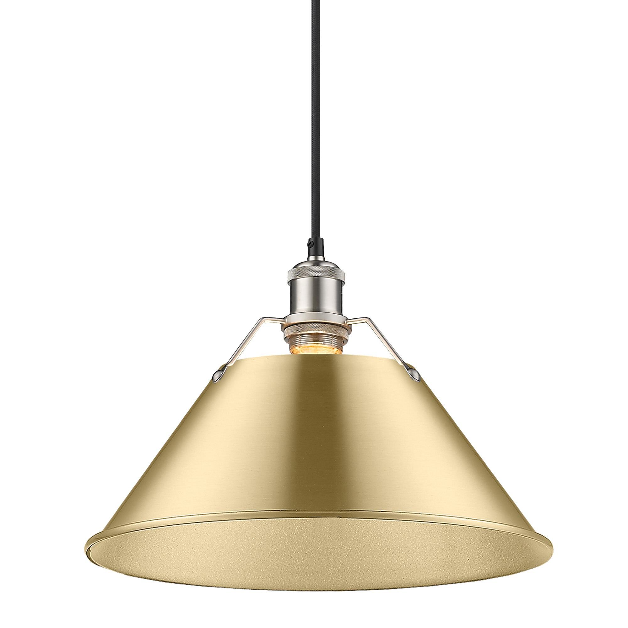 Shown in Pewter finish and Without Glass glass and Brushed Champagne Bronze shade