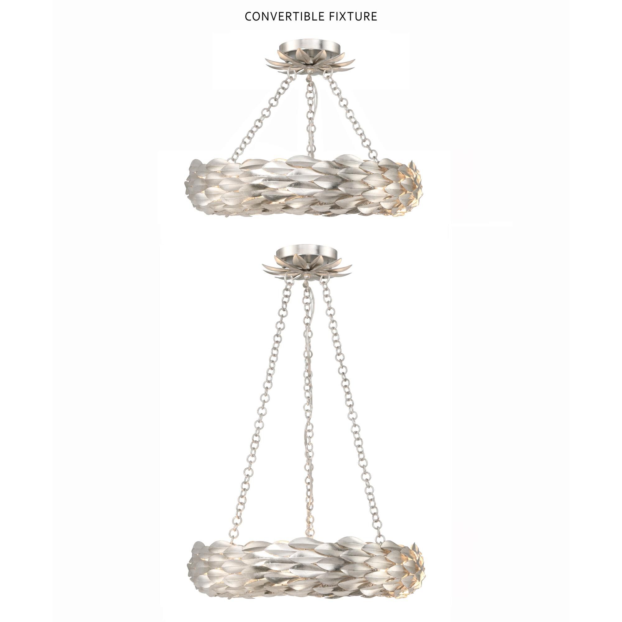 Shown in Antique Silver finish