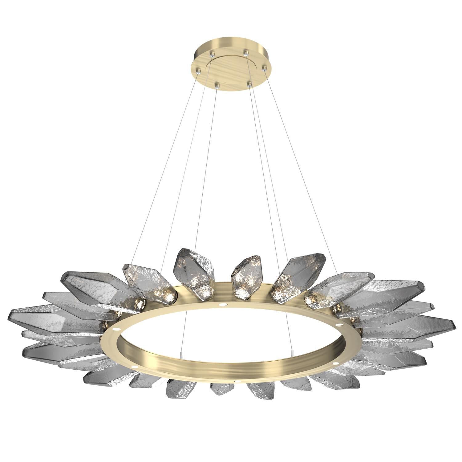 Rock Crystal 56 Inch 30 Light LED Chandelier by Hammerton Studio