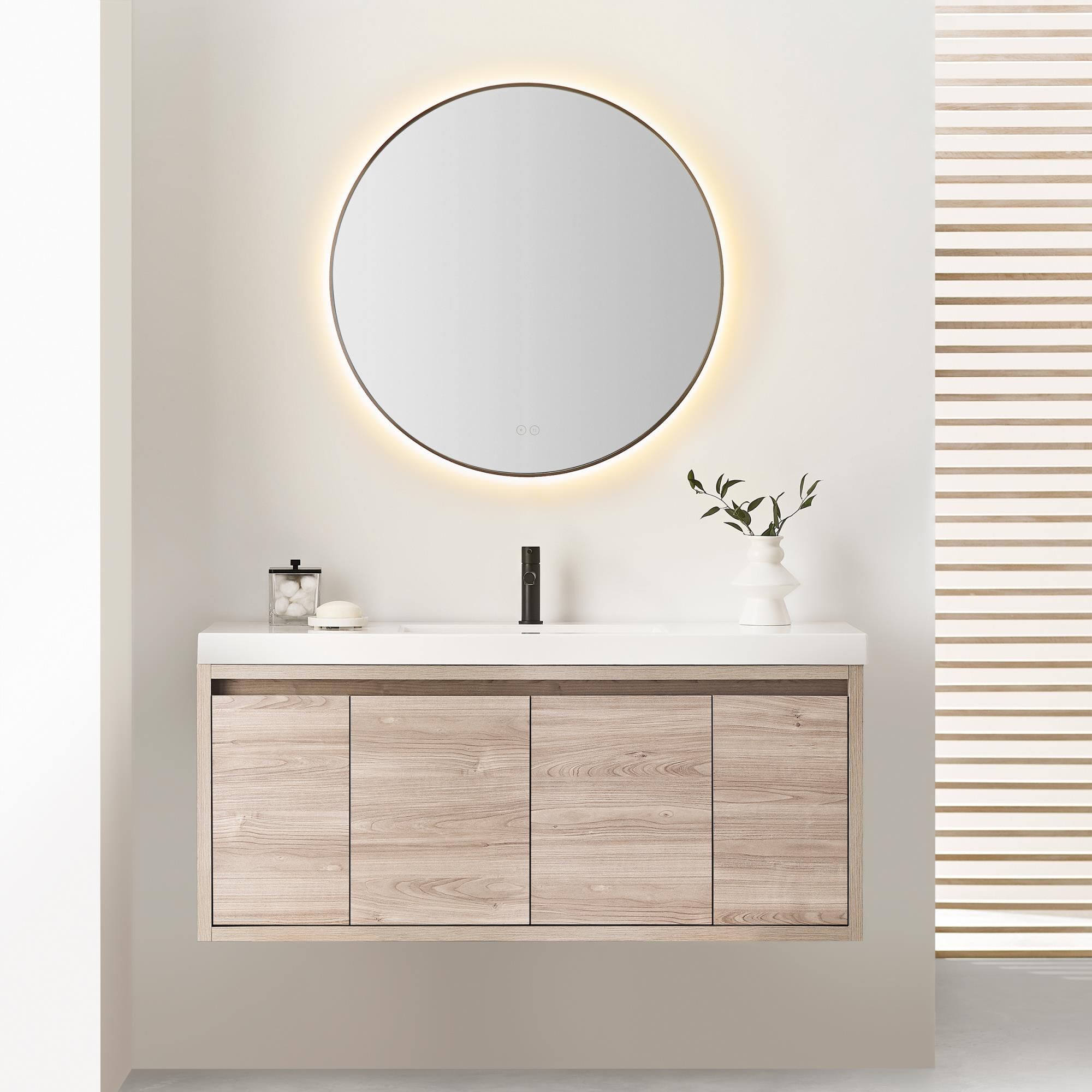 Cadre 30 Inch LED Lighted Mirror by Generation Lighting