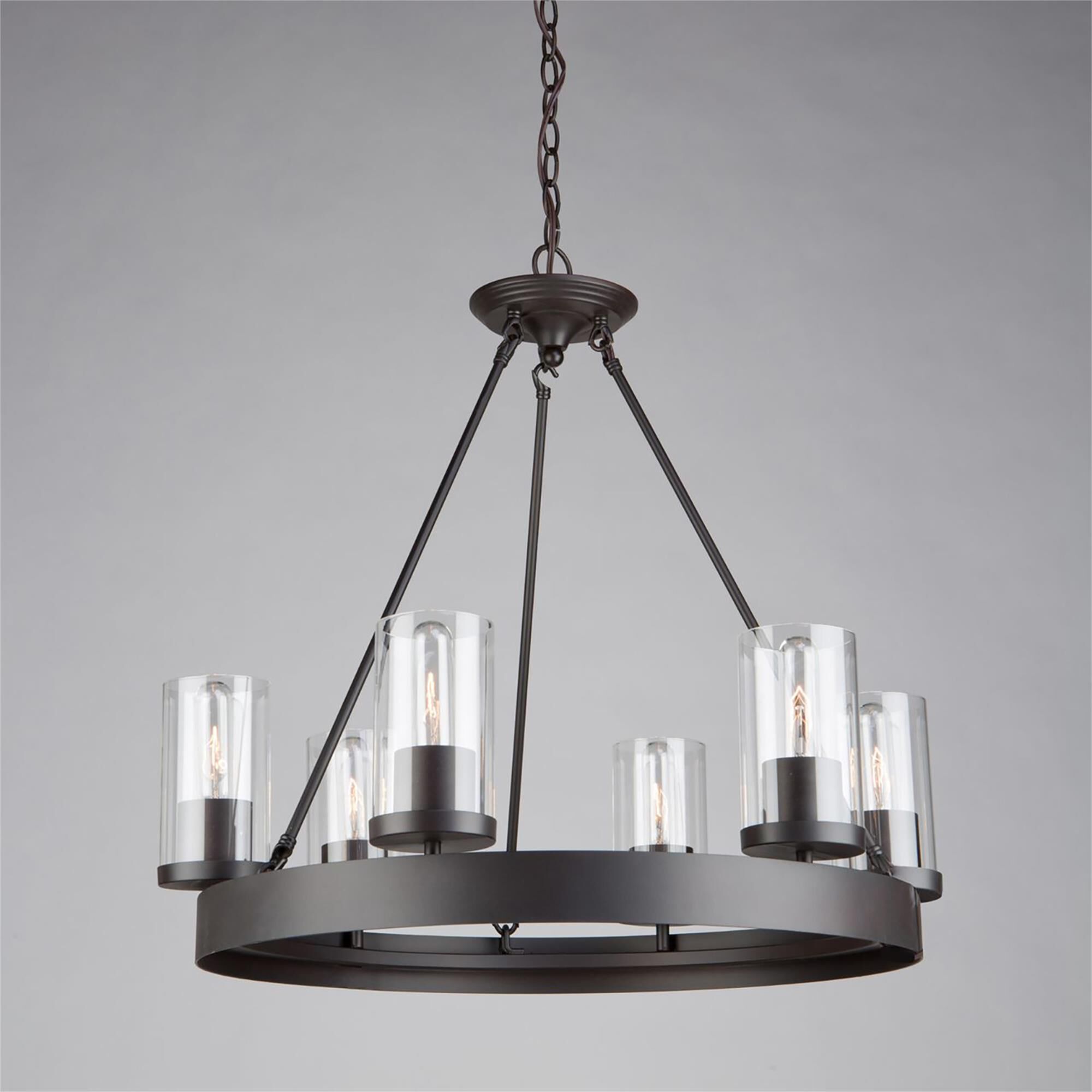Menlo Park 26 Inch 6 Light Chandelier,