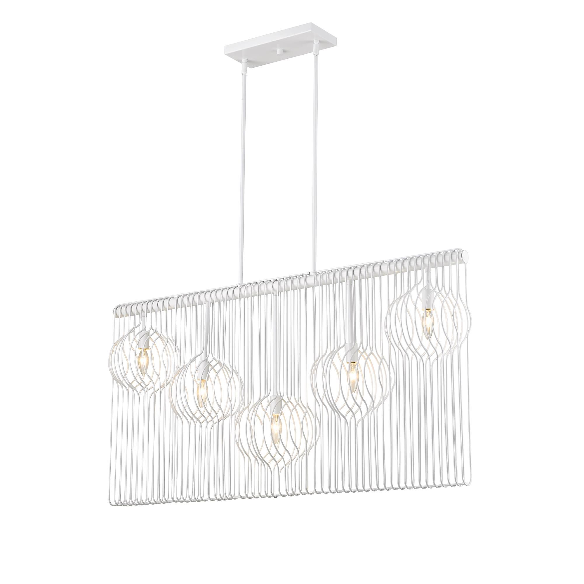 Contour 45 Inch 5 Light Linear Suspension Light by Z-Lite