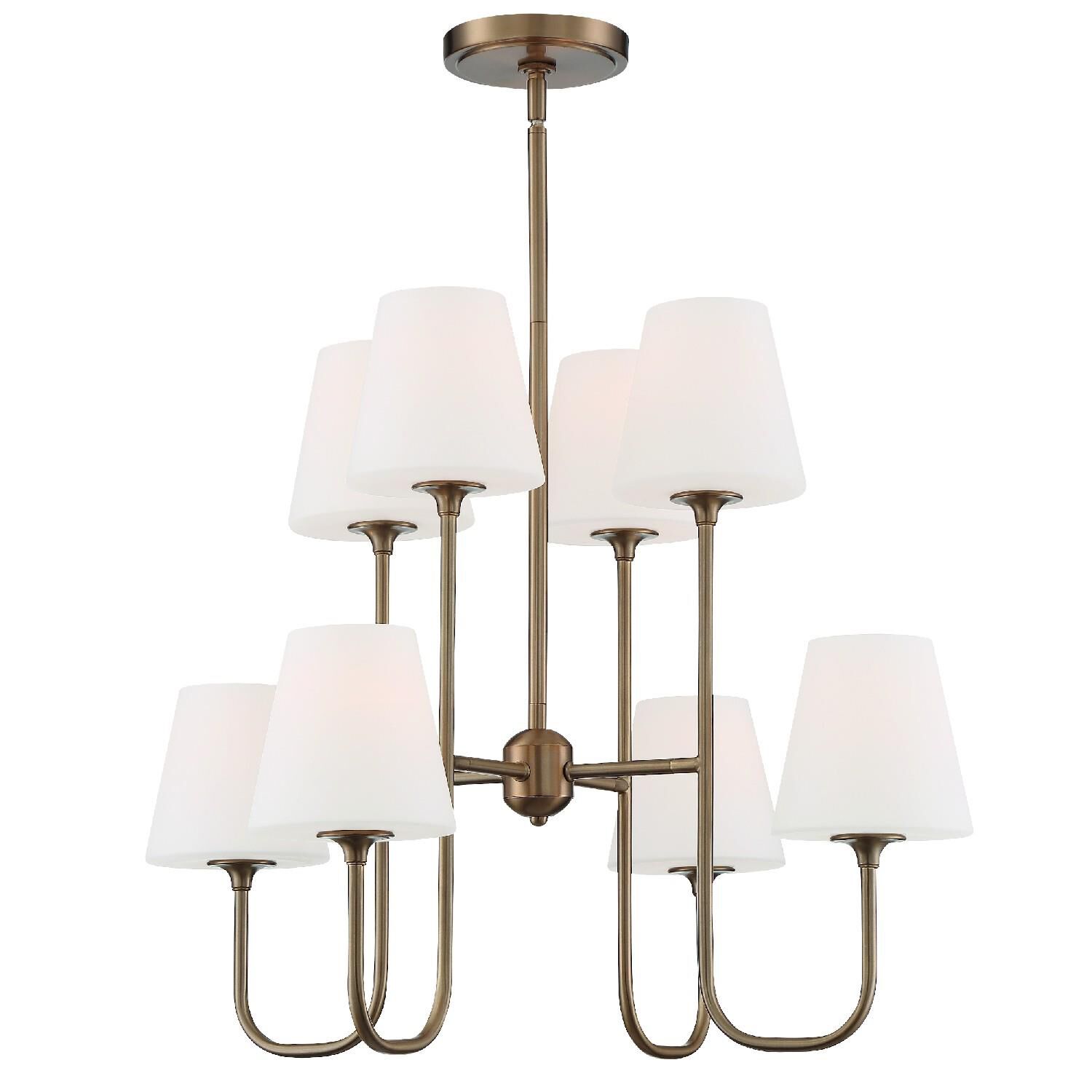 Keenan 28 Inch 8 Light Chandelier by Crystorama